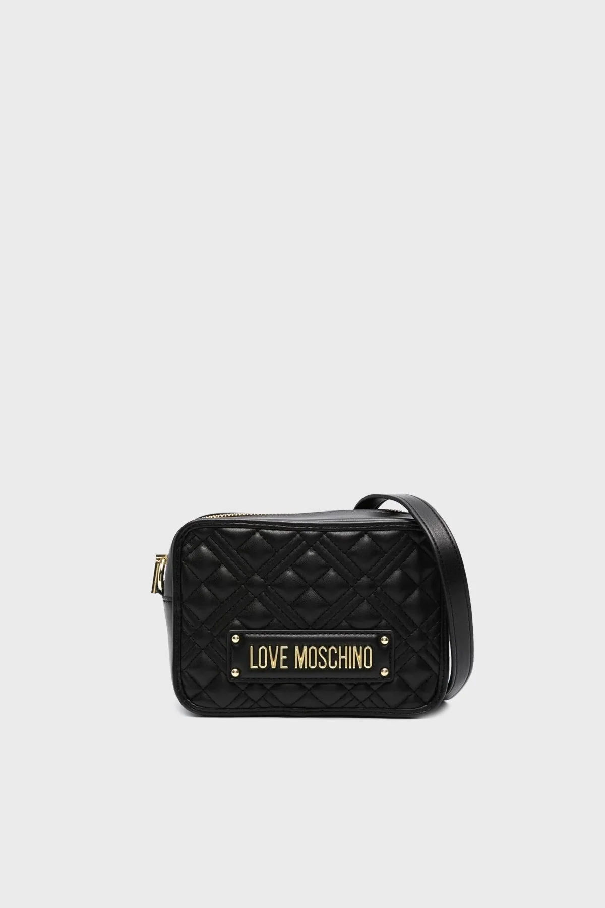 Love Moschino Logolu Kapitone Bayan Çanta JC4167PP0HLA0000 SİYAH - 1