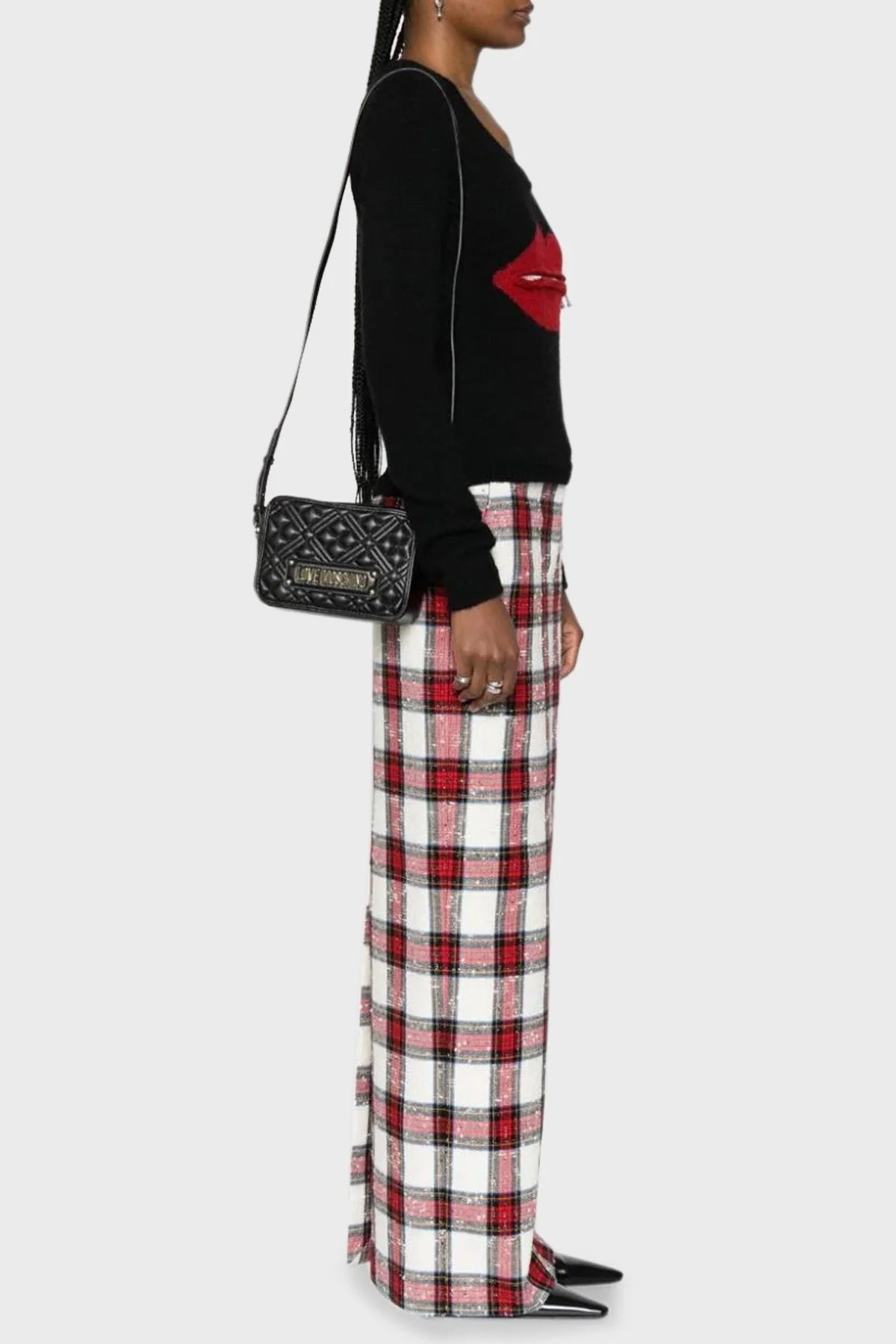 Love Moschino Logolu Kapitone Bayan Çanta JC4167PP0HLA0000 SİYAH - 2