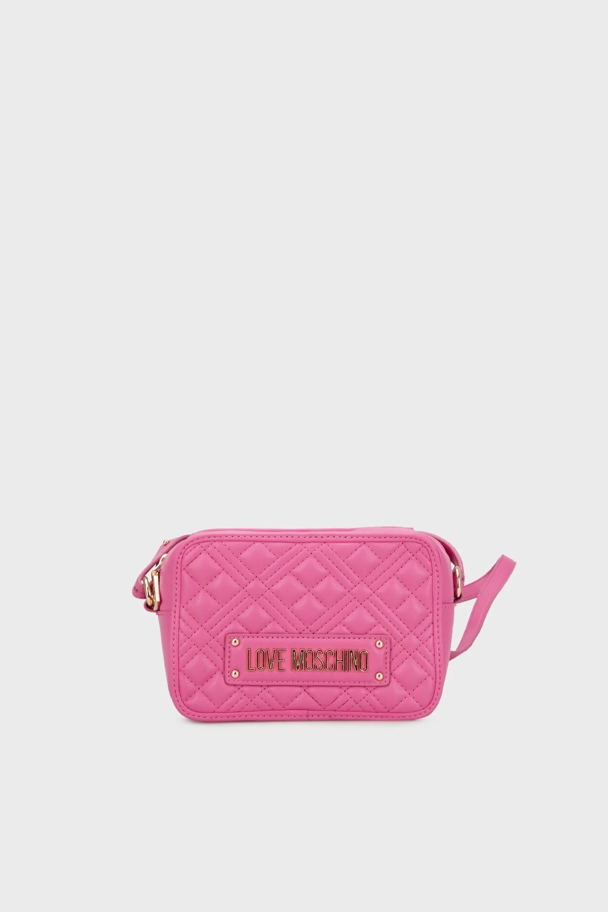 Love Moschino Logolu Kapitone Bayan Çanta JC4167PP0HLA0604 PEMBE - 1