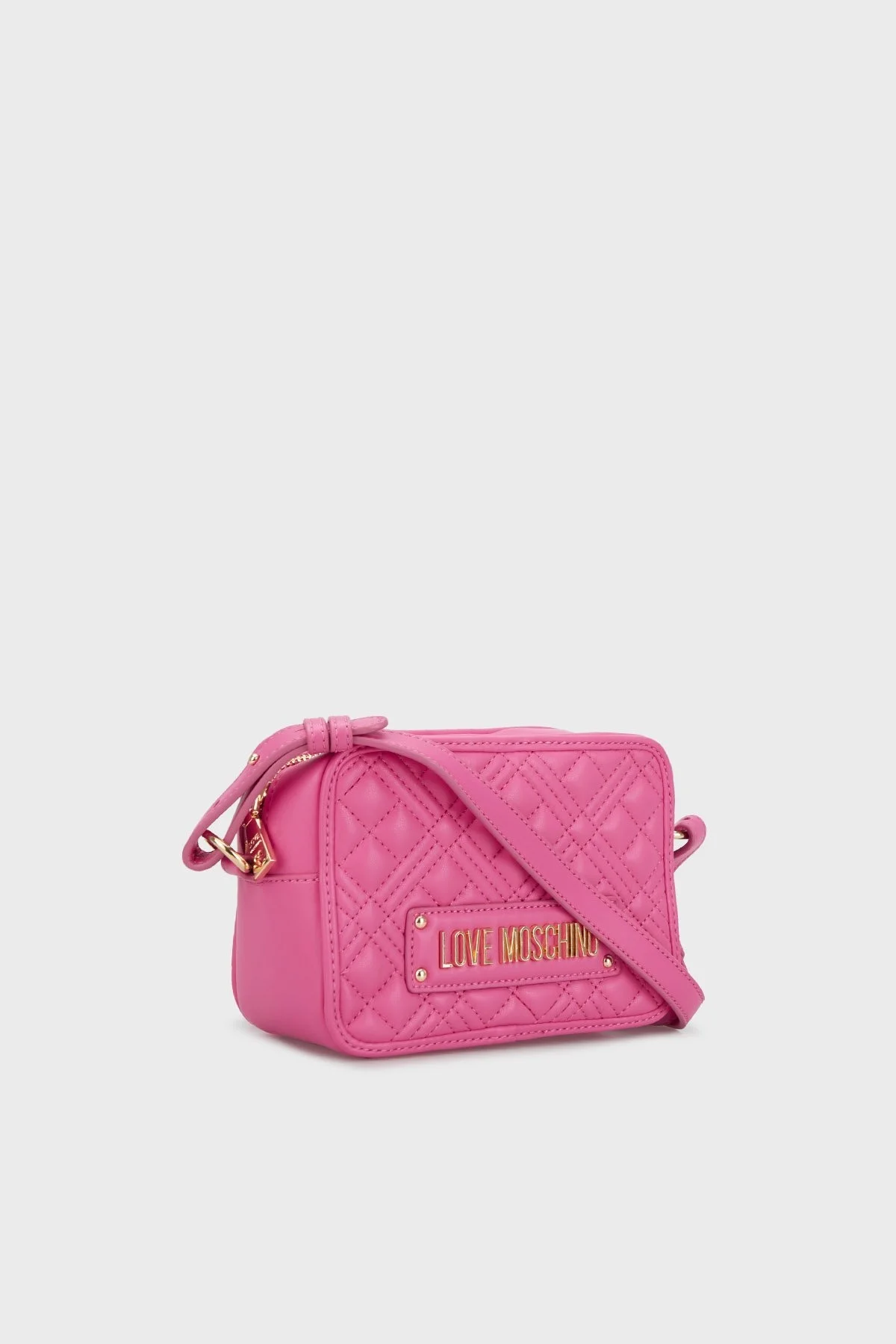 Love Moschino Logolu Kapitone Bayan Çanta JC4167PP0HLA0604 PEMBE - 3