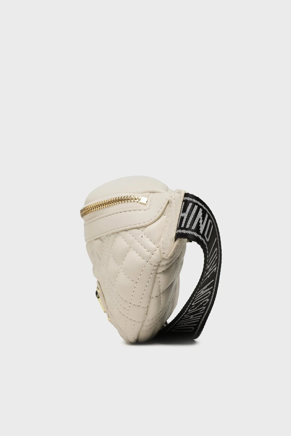 Love Moschino Logolu Kapitone Bayan Bel Çantası JC4003PP0GLA0103 EKRU - 3