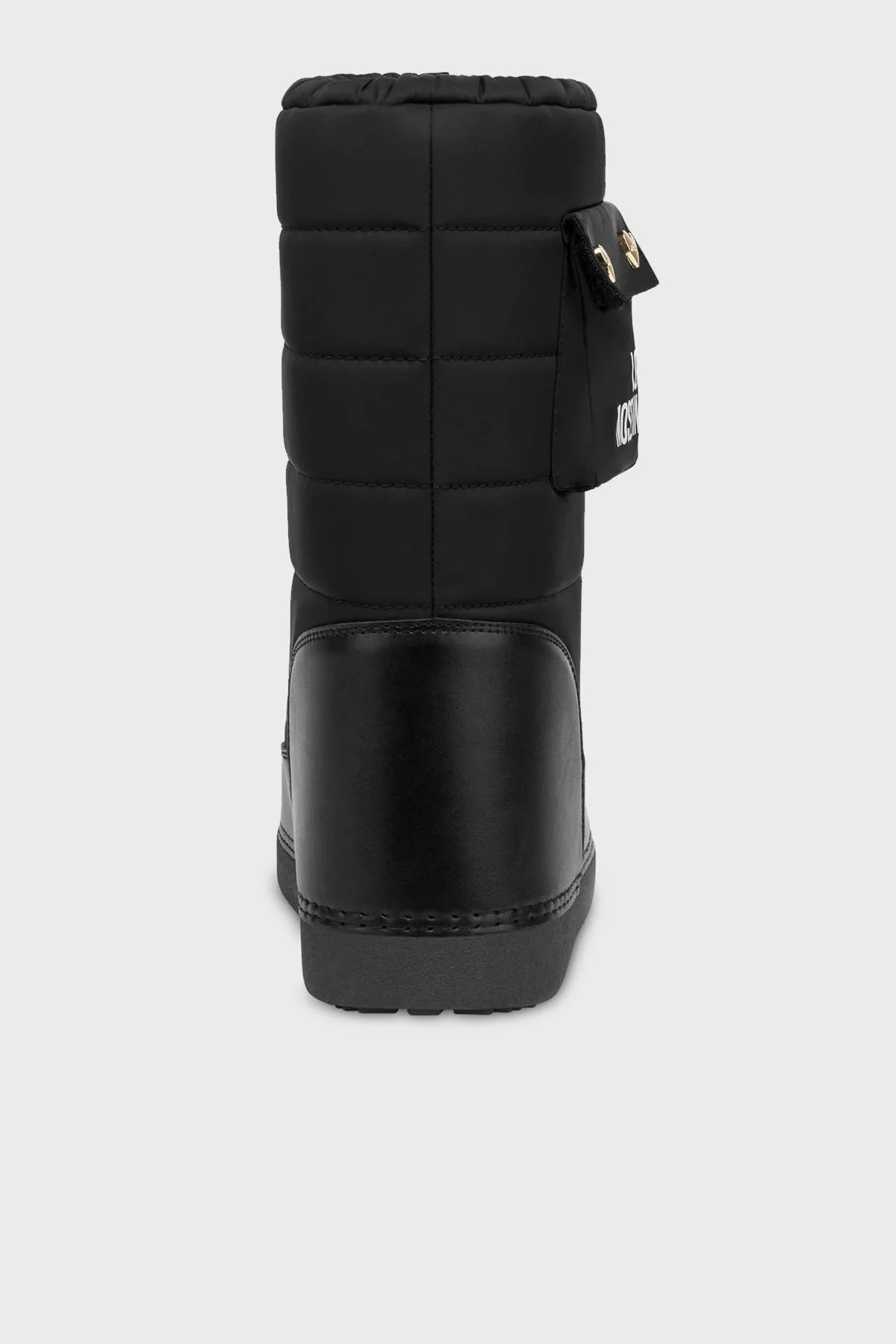 Love Moschino Logolu Kapitone Cep Detaylı Bayan Kar Botu JA24452G0NISL000 SİYAH - 4