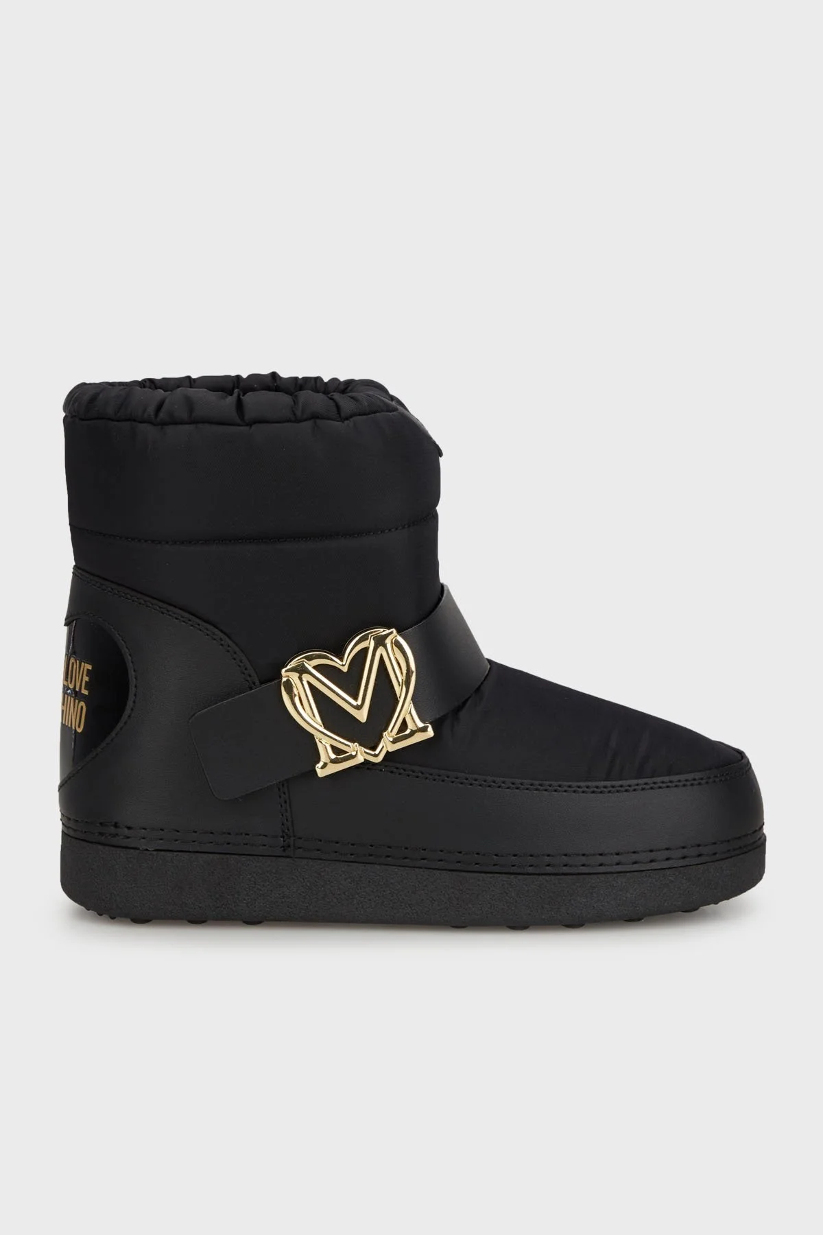 Love Moschino Logolu Kapitoneli Bayan Kar Botu JA24062G0LISB00A SİYAH - 1