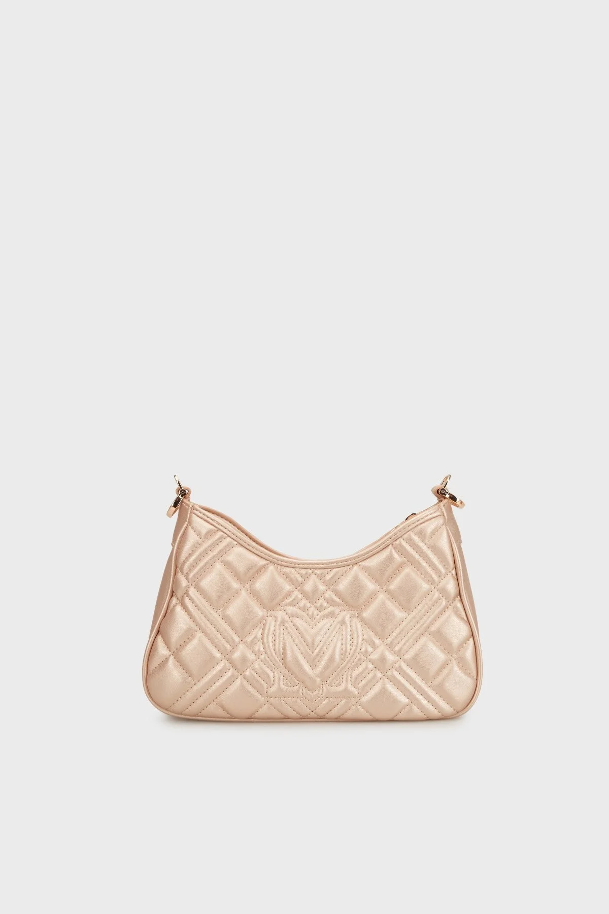 Love Moschino Logolu Kapitoneli Çıkarılabilir Omuz Askılı Bayan Çanta JC4152PP1MLA196A GOLD - 2