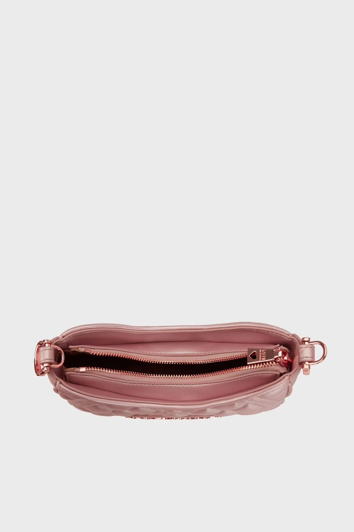 Love Moschino Logolu Kapitoneli Çıkarılabilir Omuz Askılı Bayan Çanta JC4152PP1MLA197A PEMBE - 6