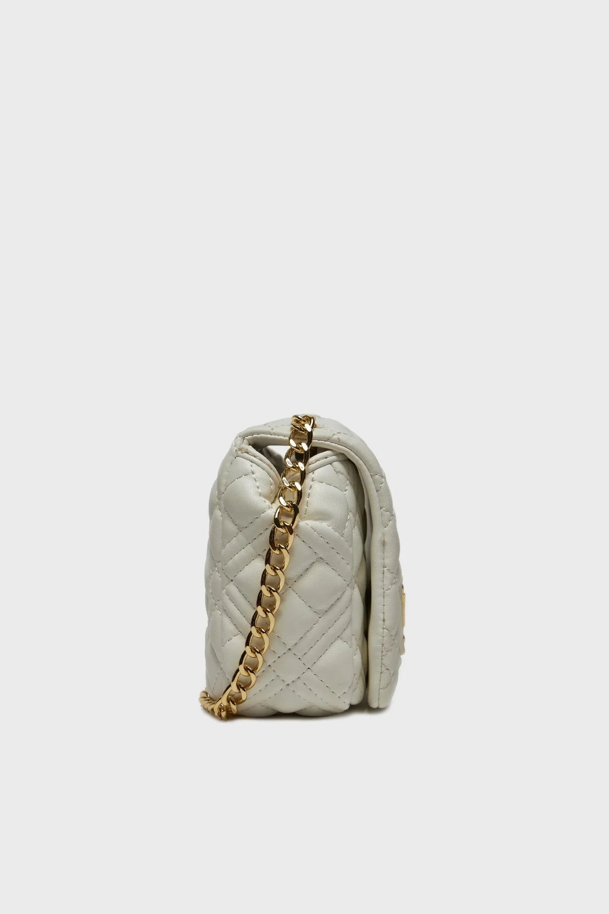 Love Moschino Logolu Kapitoneli Zincir Askılı Mini Bayan Çanta JC4231PP0ILA0100 BEYAZ - 4