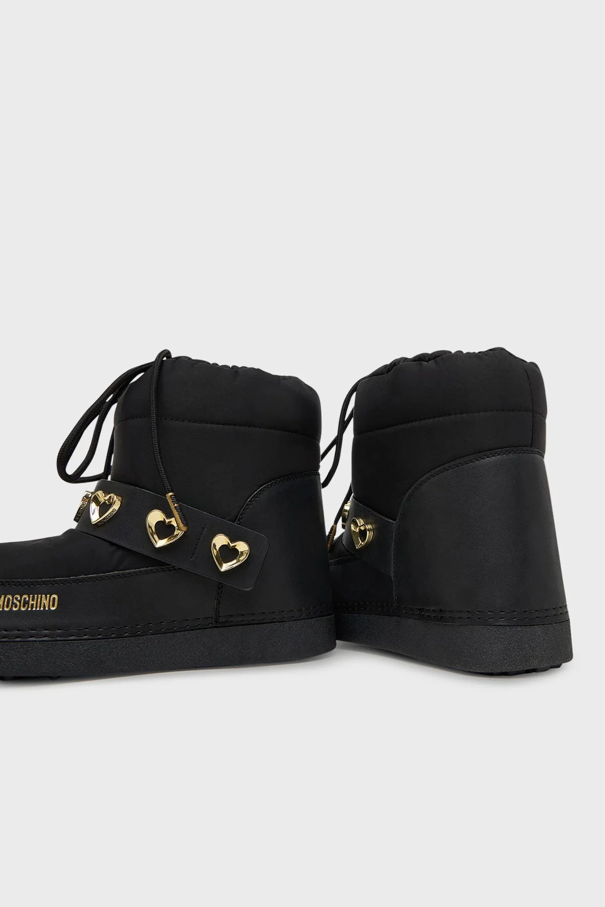 Love Moschino Logolu Kemer Detaylı Büzgülü Bayan Kar Botu JA24182G0NISD00A SİYAH - 6