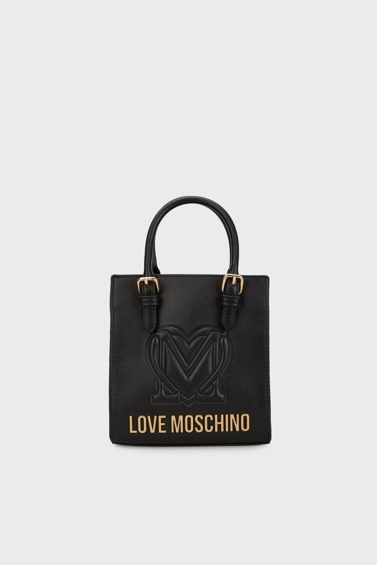 Love Moschino Logolu Kemer Detaylı Çıkarılabilir Askılı Bayan Çanta JC4362PP0LK1200A SİYAH - 4