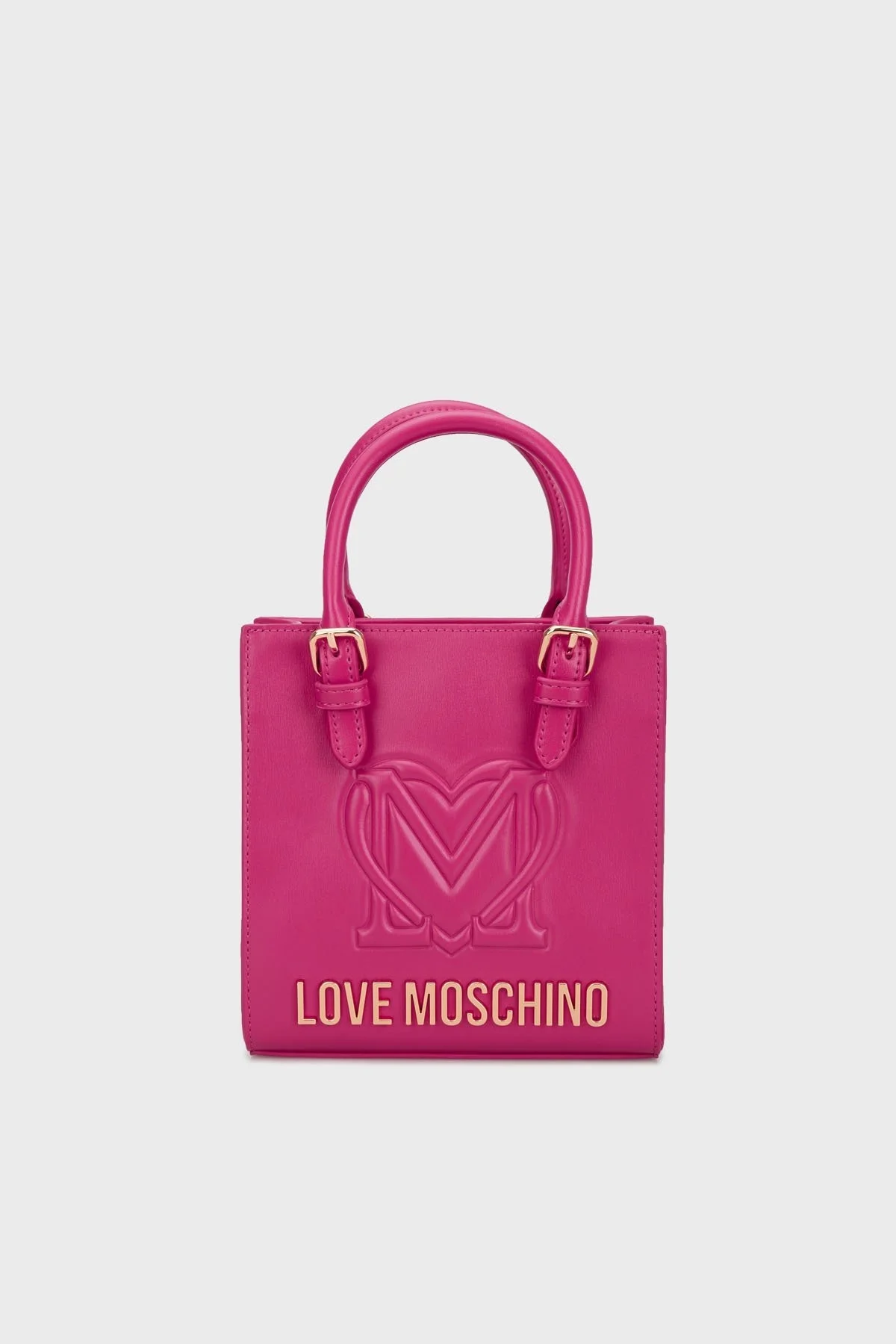Love Moschino Logolu Kemer Detaylı Çıkarılabilir Askılı Bayan Çanta JC4362PP0LK1262A FUŞYA - 4