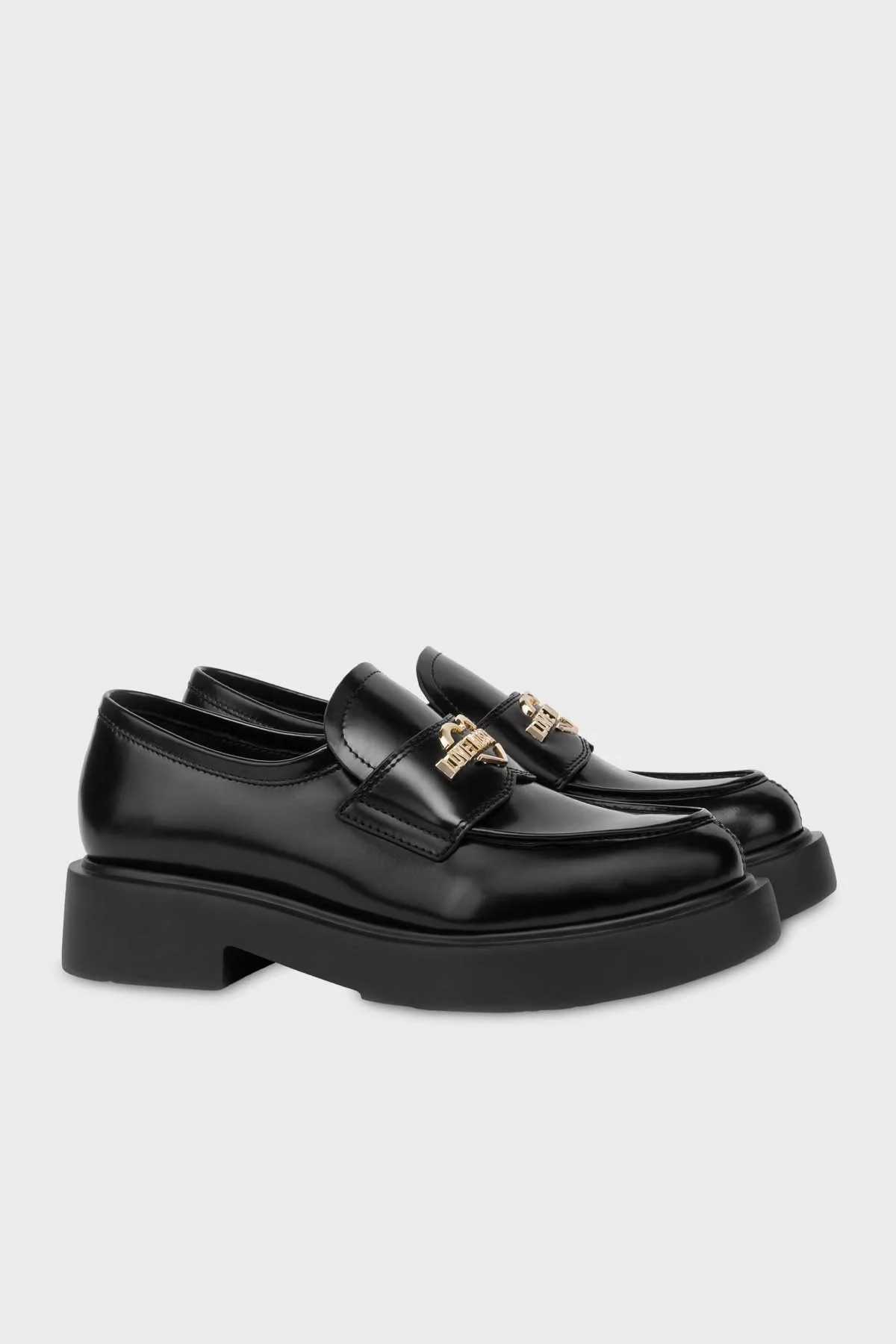 Love Moschino Logolu Loafer Bayan Ayakkabı JA10404G0LJD0000 SİYAH - 2