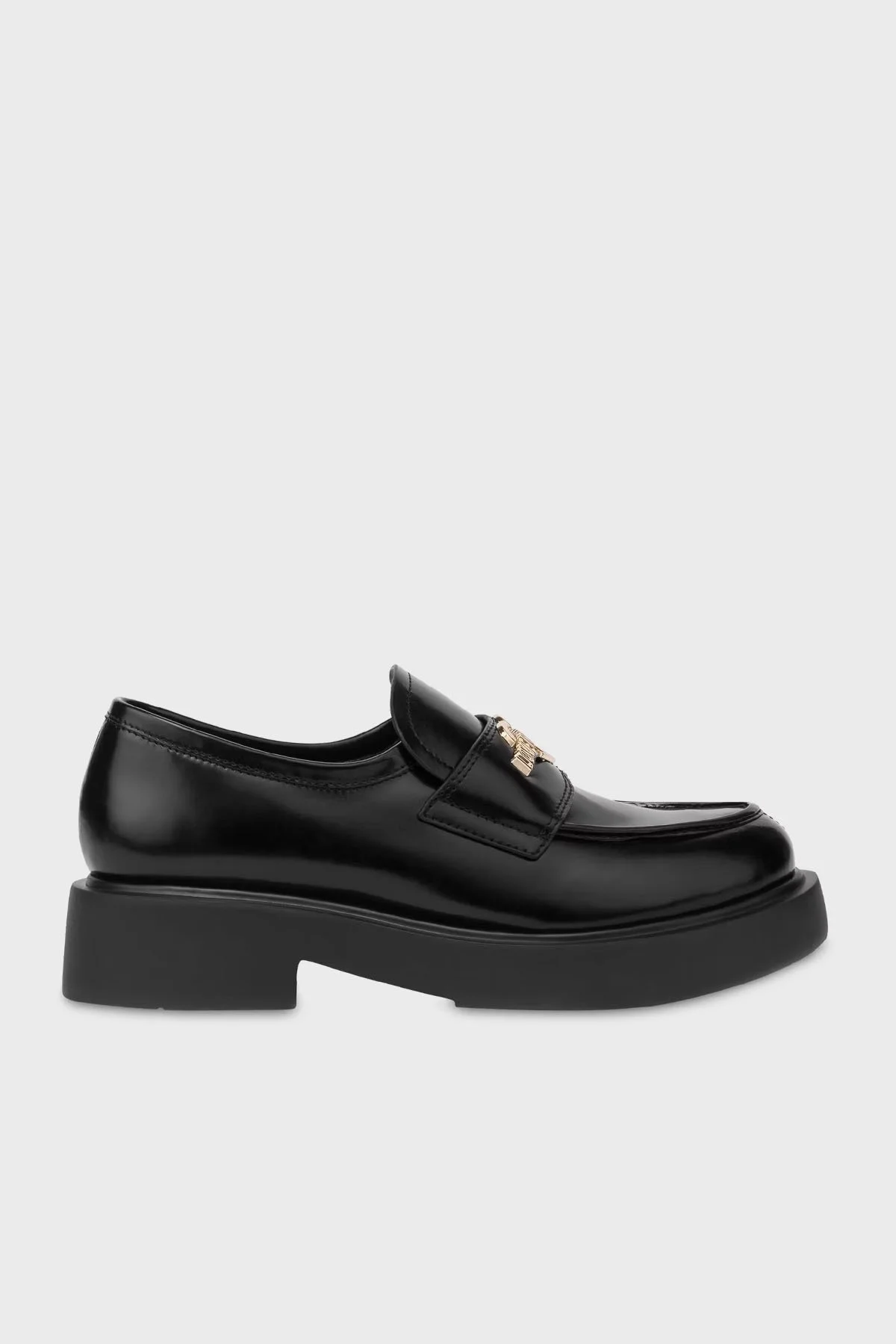 Love Moschino Logolu Loafer Bayan Ayakkabı JA10404G0LJD0000 SİYAH - 5