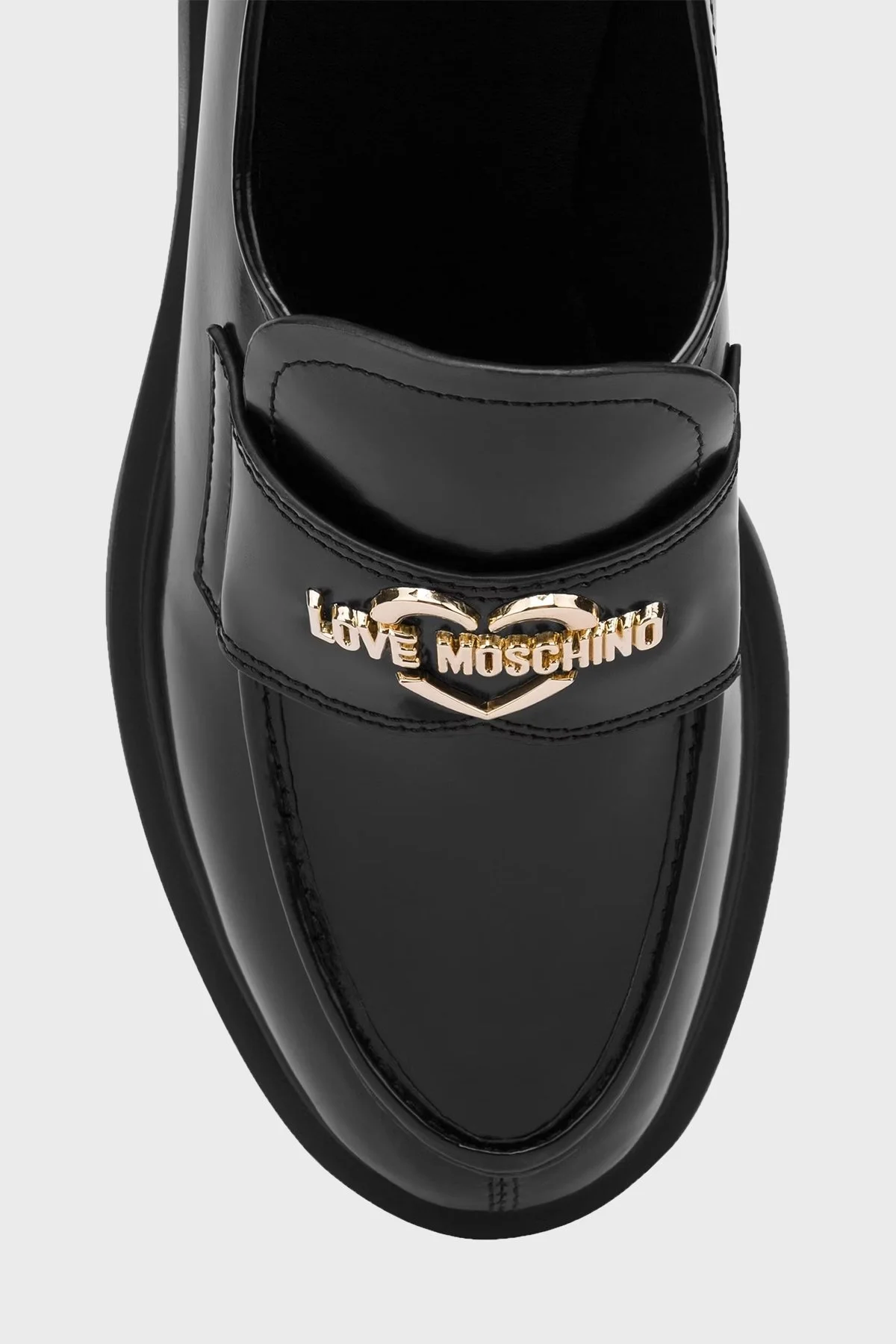 Love Moschino Logolu Loafer Bayan Ayakkabı JA10404G0LJD0000 SİYAH - 7