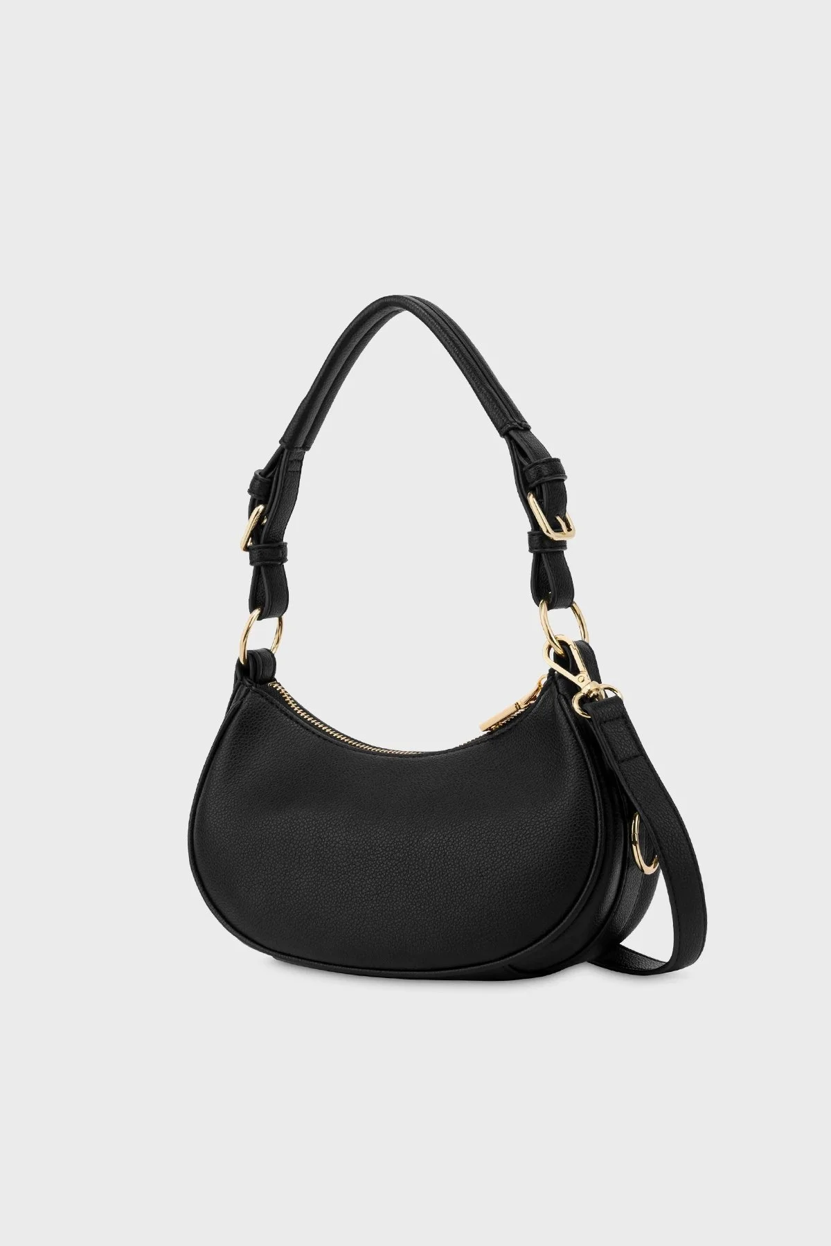 Love Moschino Logolu Metal Detaylı Ayarlanabilir Omuz Askılı Bayan Çanta JC4092PP1HLO0000 SİYAH - 5