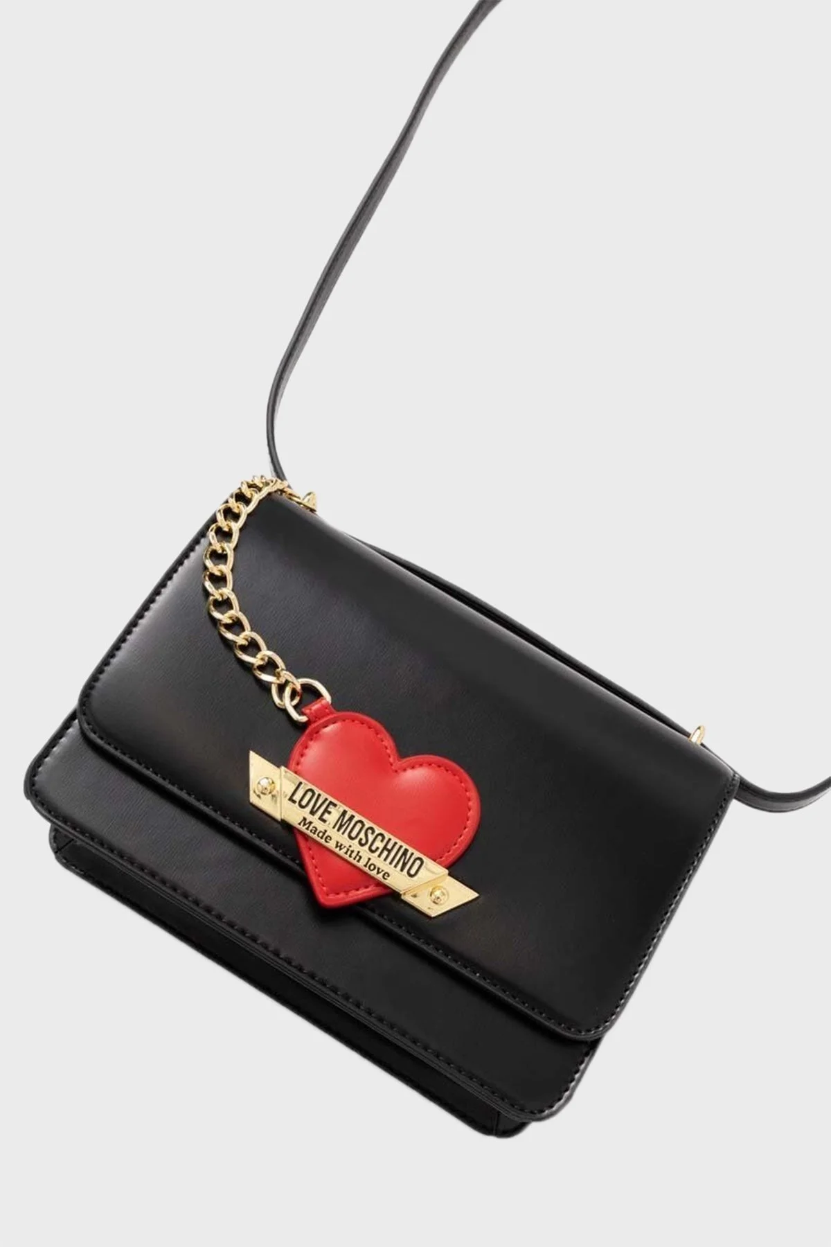 Love Moschino Logolu Mini Bayan Çanta JC4139PP1LLM1000 SİYAH - 4