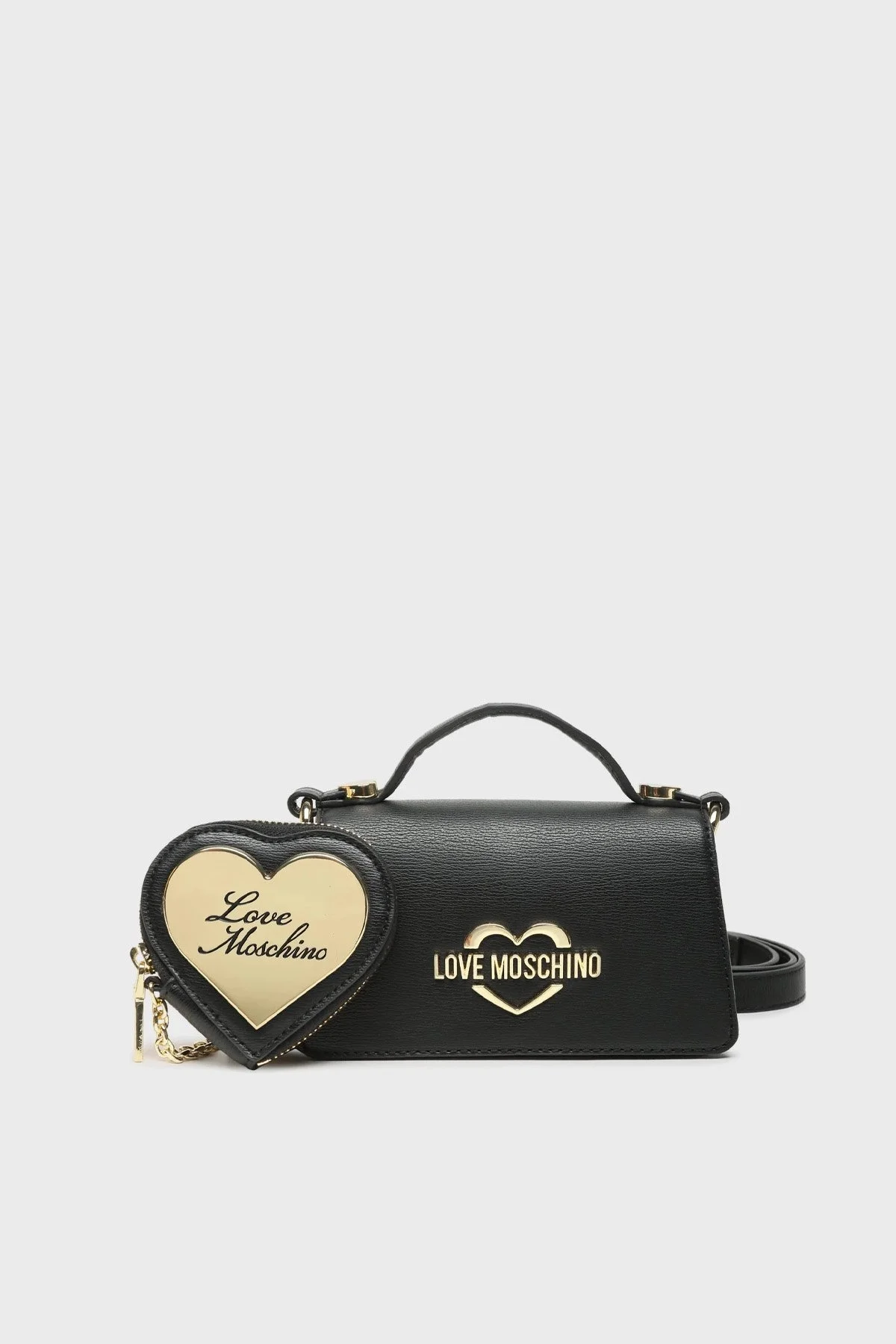 Love Moschino Logolu Mini Cüzdan Detaylı Ayarlanabilir Omuz Askılı Bayan Çanta JC4084PP1HLD0000 SİYAH - 1