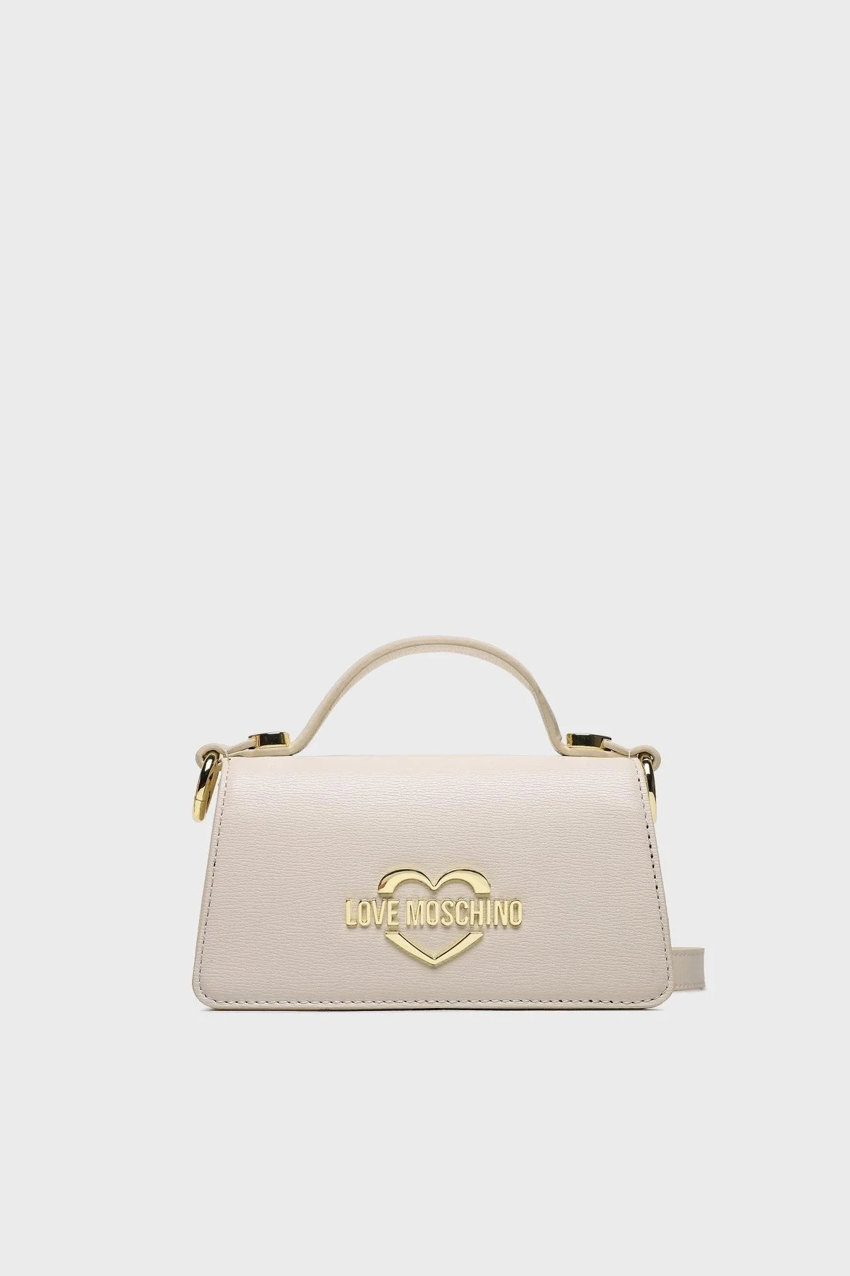 Love Moschino Logolu Mini Cüzdan Detaylı Ayarlanabilir Omuz Askılı Bayan Çanta JC4084PP1HLD0110 EKRU - 1