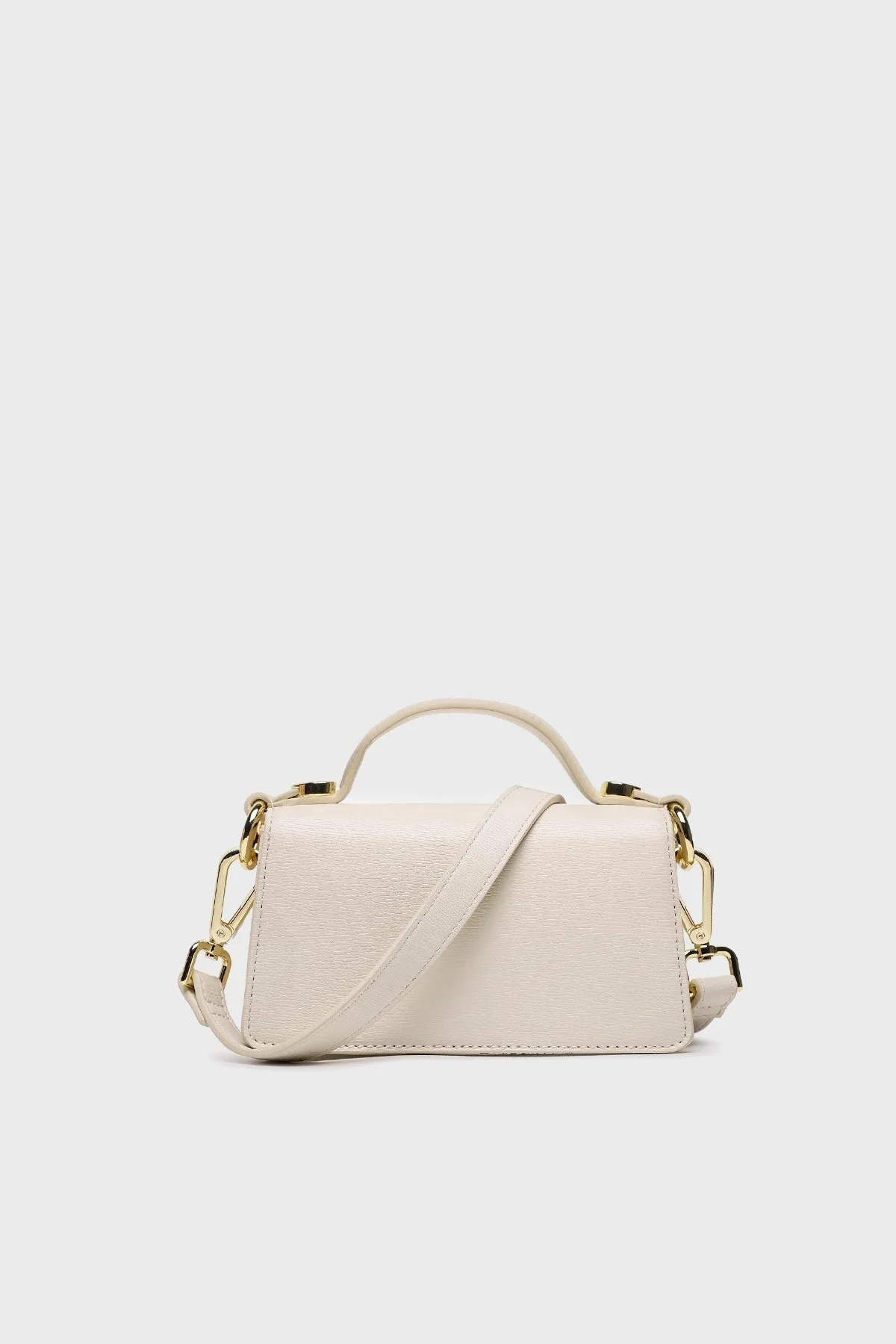 Love Moschino Logolu Mini Cüzdan Detaylı Ayarlanabilir Omuz Askılı Bayan Çanta JC4084PP1HLD0110 EKRU - 4