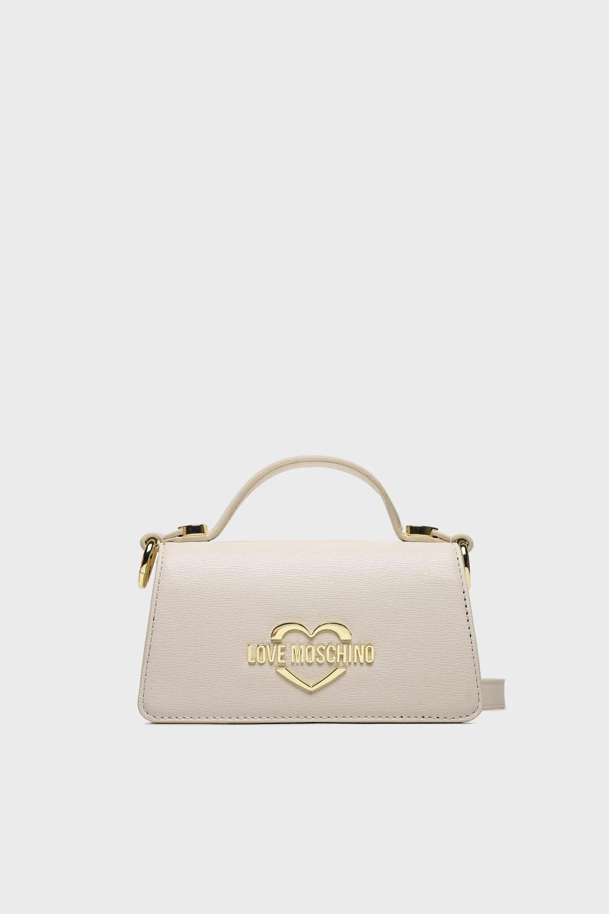 Love Moschino Logolu Mini Cüzdan Detaylı Ayarlanabilir Omuz Askılı Bayan Çanta JC4084PP1HLD0110 EKRU - 1