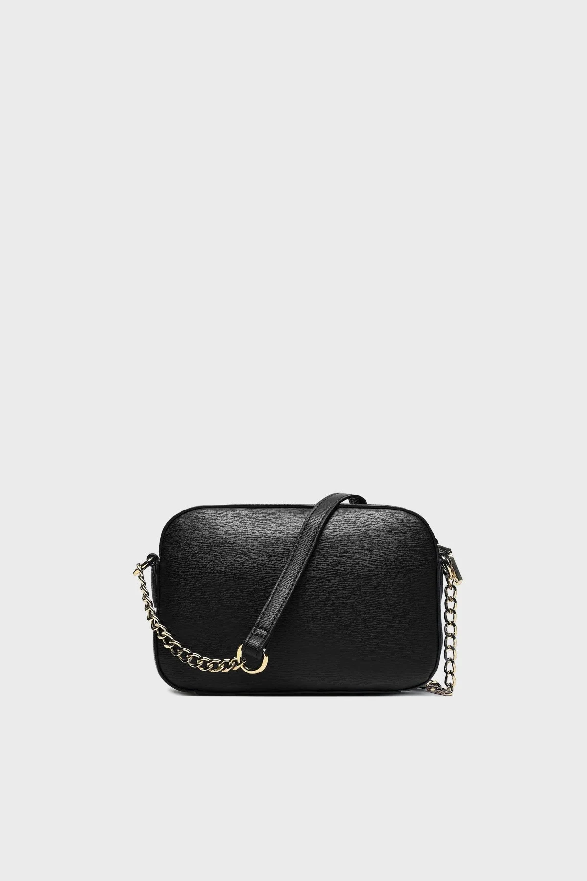 Love Moschino Logolu Mini Cüzdanlı Zincir Askılı Hakiki Deri Bayan Çanta JC4071PP1HLD0000 SİYAH - 2