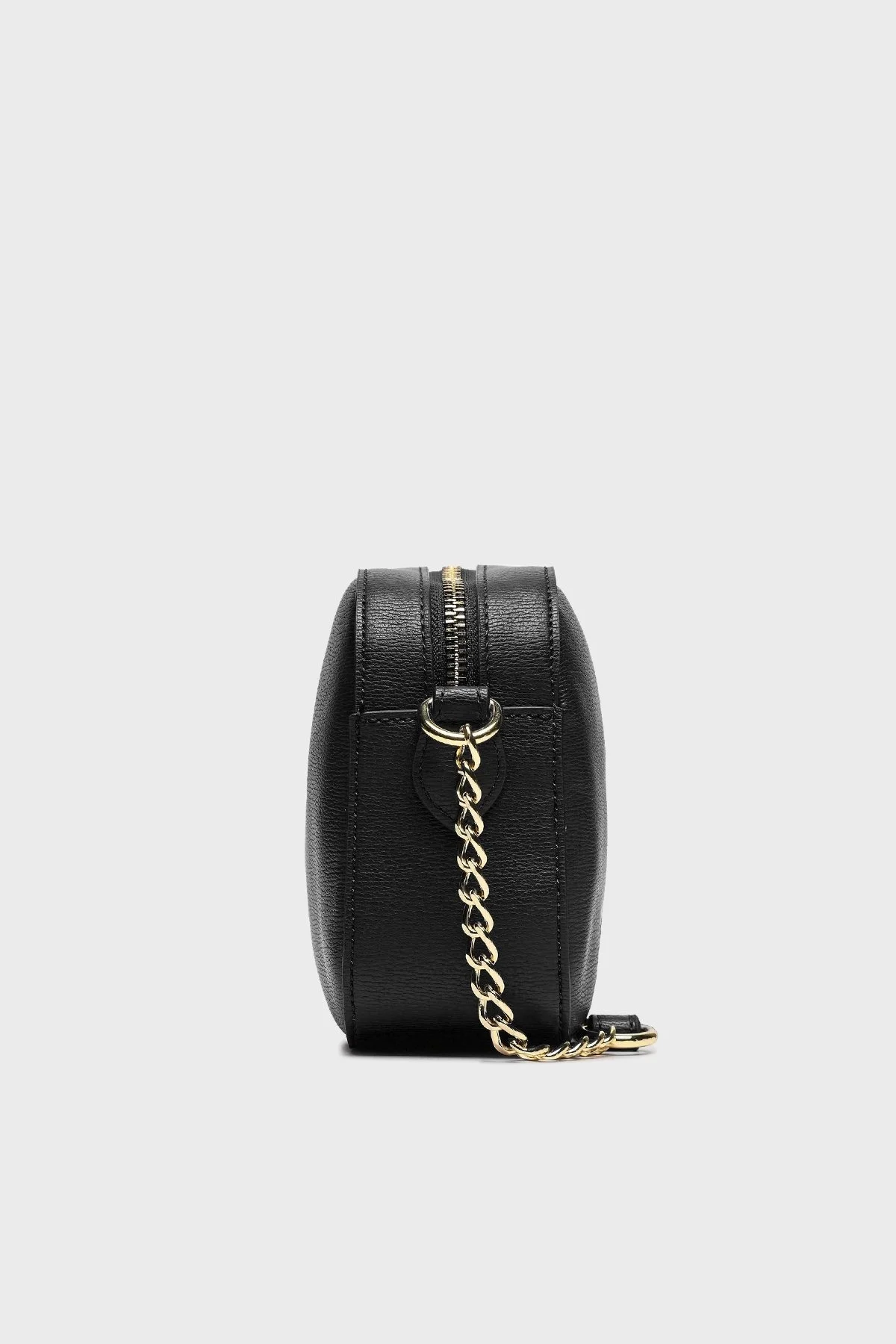 Love Moschino Logolu Mini Cüzdanlı Zincir Askılı Hakiki Deri Bayan Çanta JC4071PP1HLD0000 SİYAH - 4