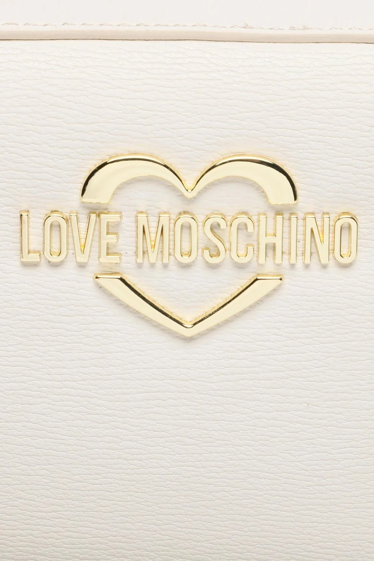 Love Moschino Logolu Mini Cüzdanlı Zincir Askılı Hakiki Deri Bayan Çanta JC4071PP1HLD0110 BEYAZ - 5