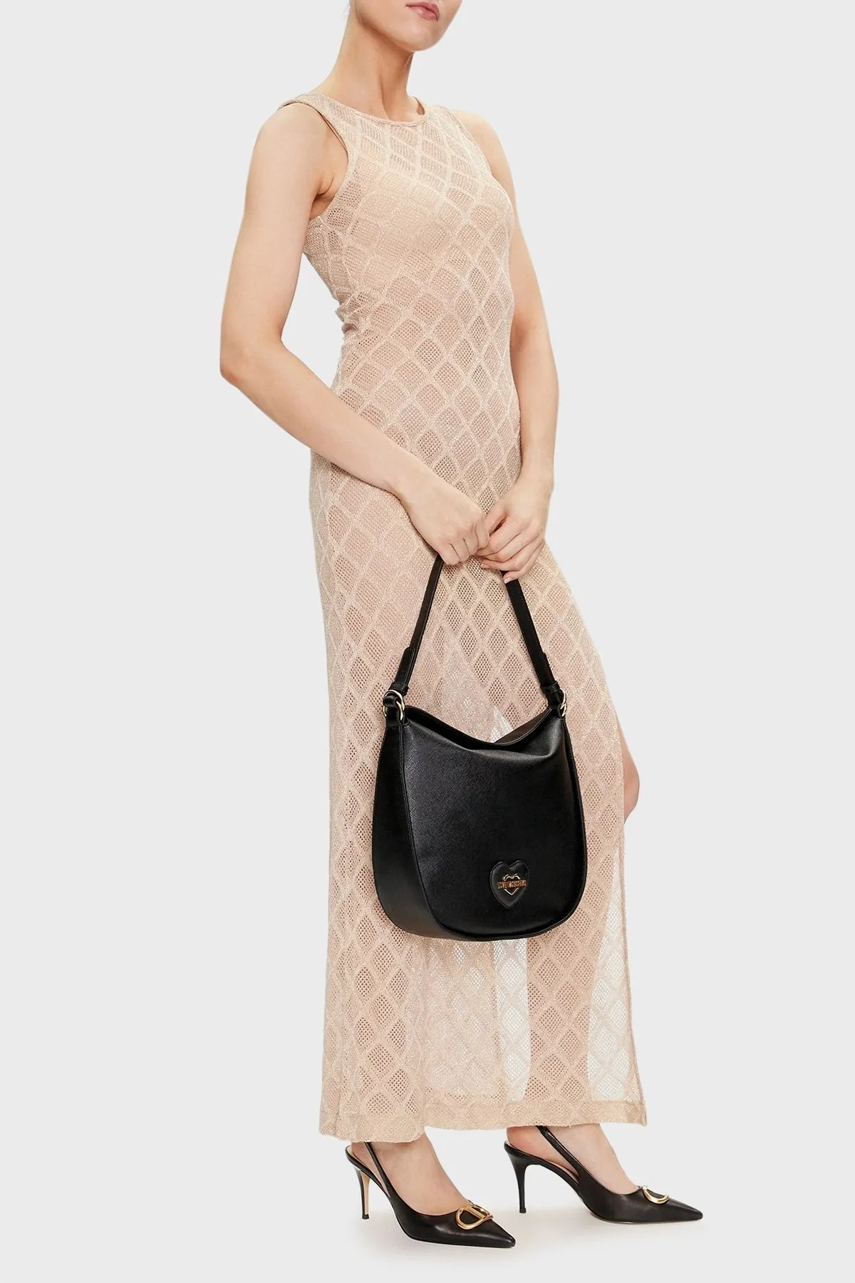 Love Moschino Logolu Omuz Askılı Bayan Çanta JC4265PP0IKL0000 SİYAH - 2