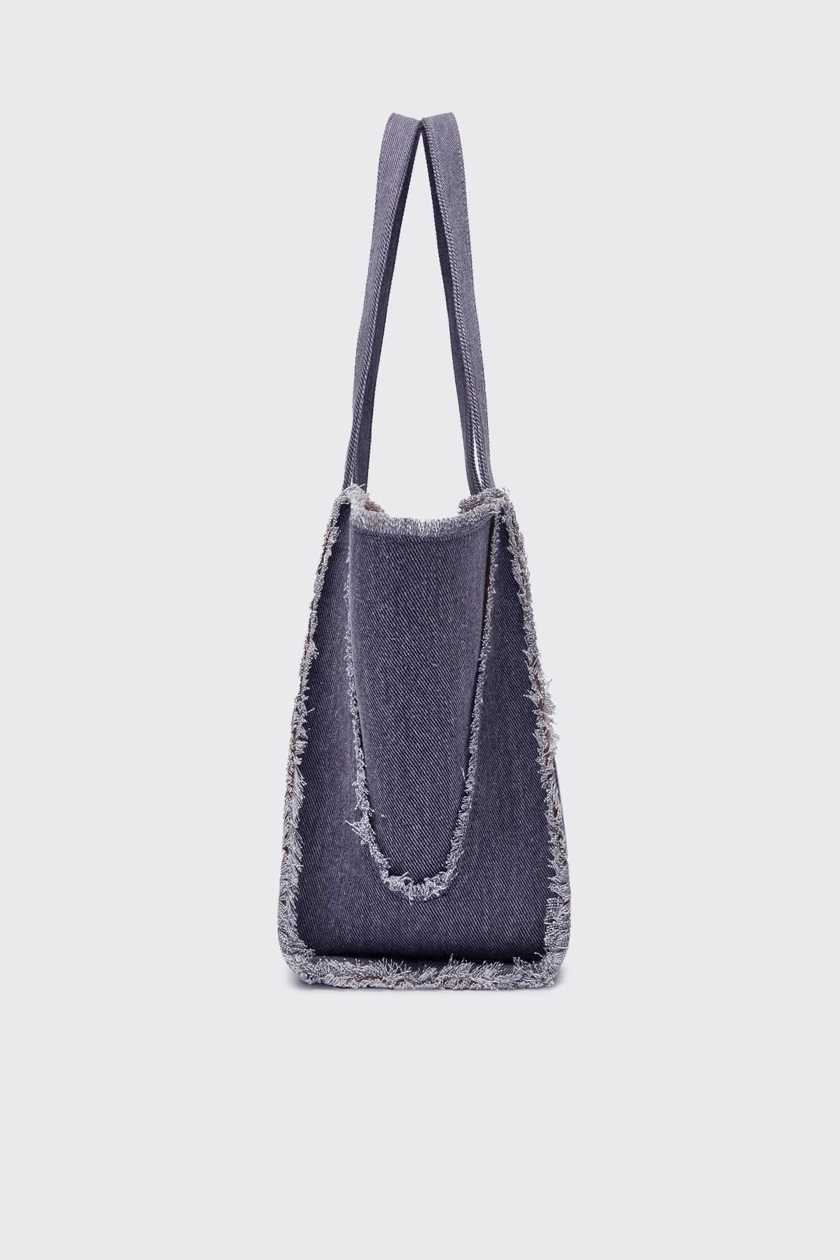 Love Moschino Logolu Omuz Askılı Denim Bayan Çanta JC4320PP0IKQ0765 MAVİ - 3