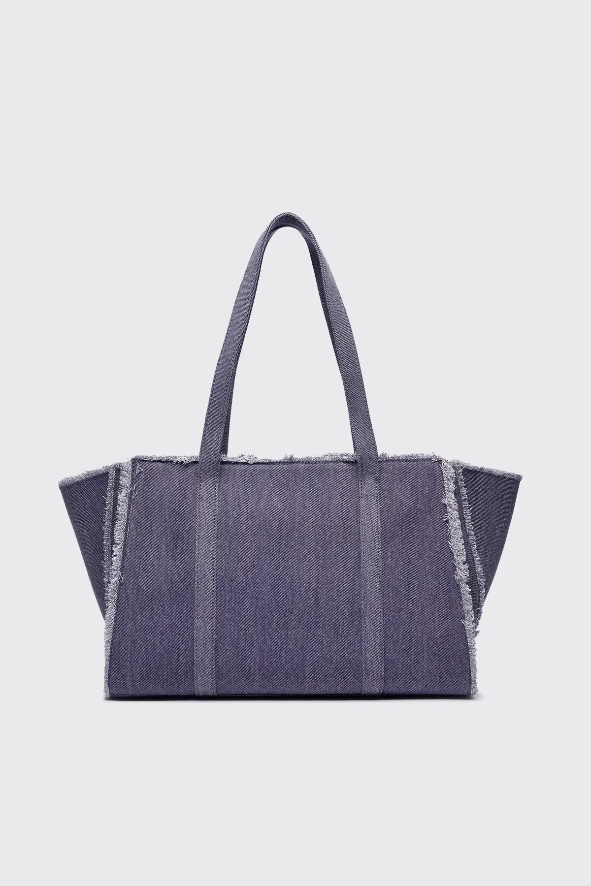 Love Moschino Logolu Omuz Askılı Denim Bayan Çanta JC4320PP0IKQ0765 MAVİ - 4