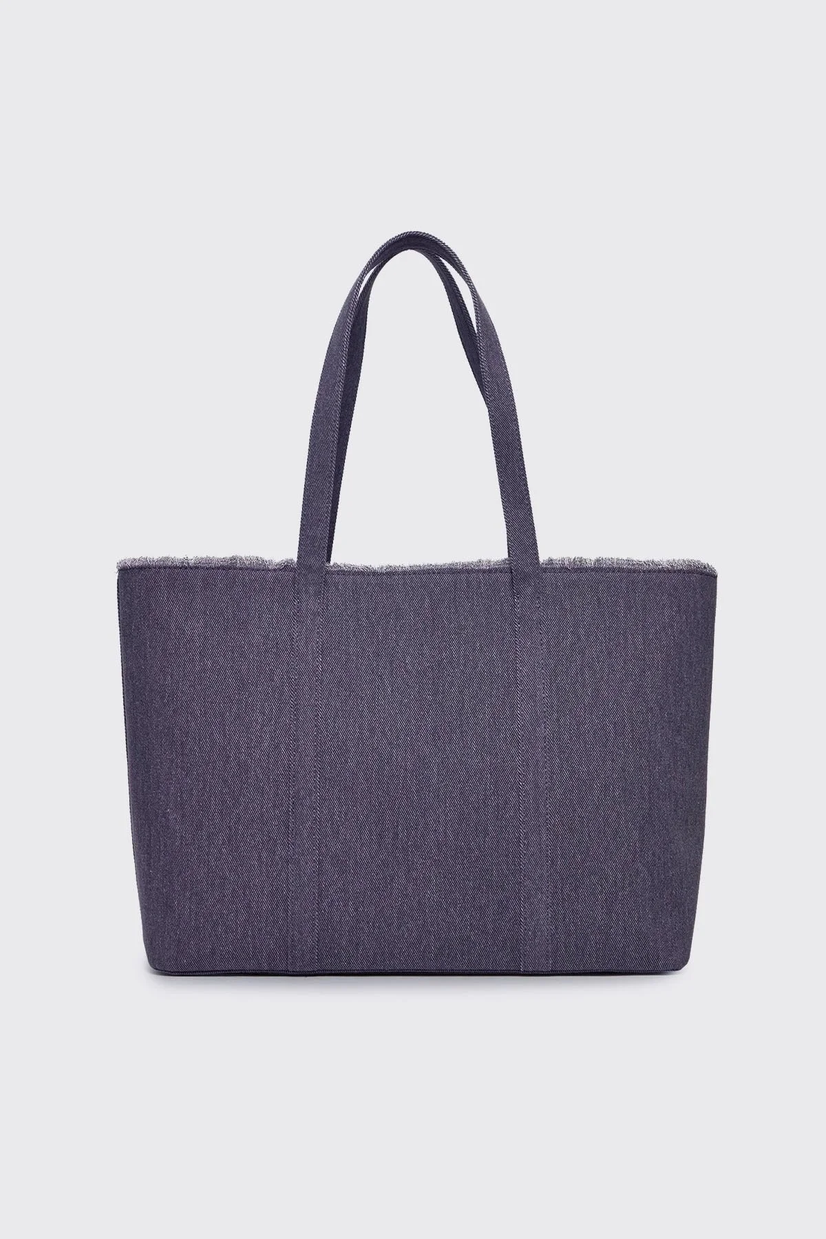 Love Moschino Logolu Omuz Askılı Denim Bayan Çanta JC4321PP0IKQ0765 MAVİ - 5
