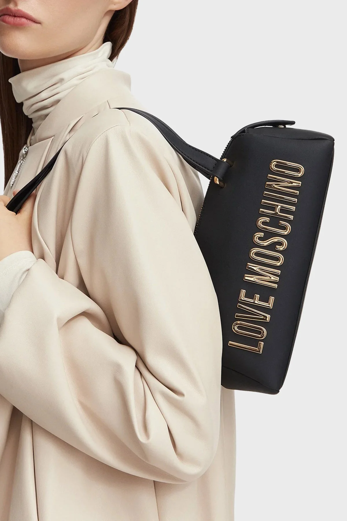 Love Moschino Logolu Omuz Askılı Kadın Çanta JC4184PP1PKD0000 Siyah - 2