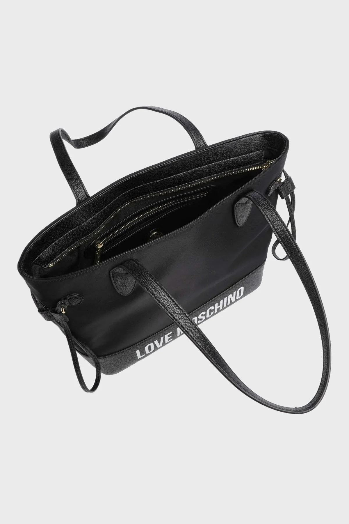 Love Moschino Logolu Omuz Askılı Tote Bayan Çanta JC4250PP0IKE100A SİYAH - 5