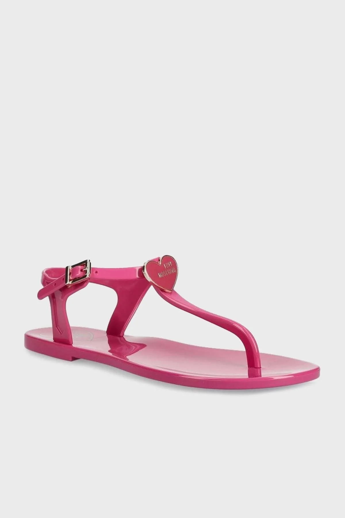 Love Moschino Logolu Parmak Arası Bayan Sandalet JA16011G0GI37604 FUŞYA - 2