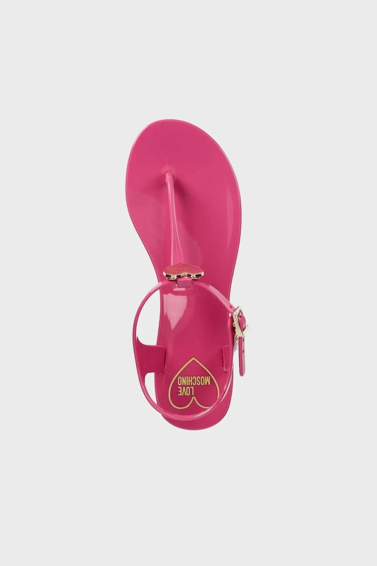 Love Moschino Logolu Parmak Arası Bayan Sandalet JA16011G0GI37604 FUŞYA - 4