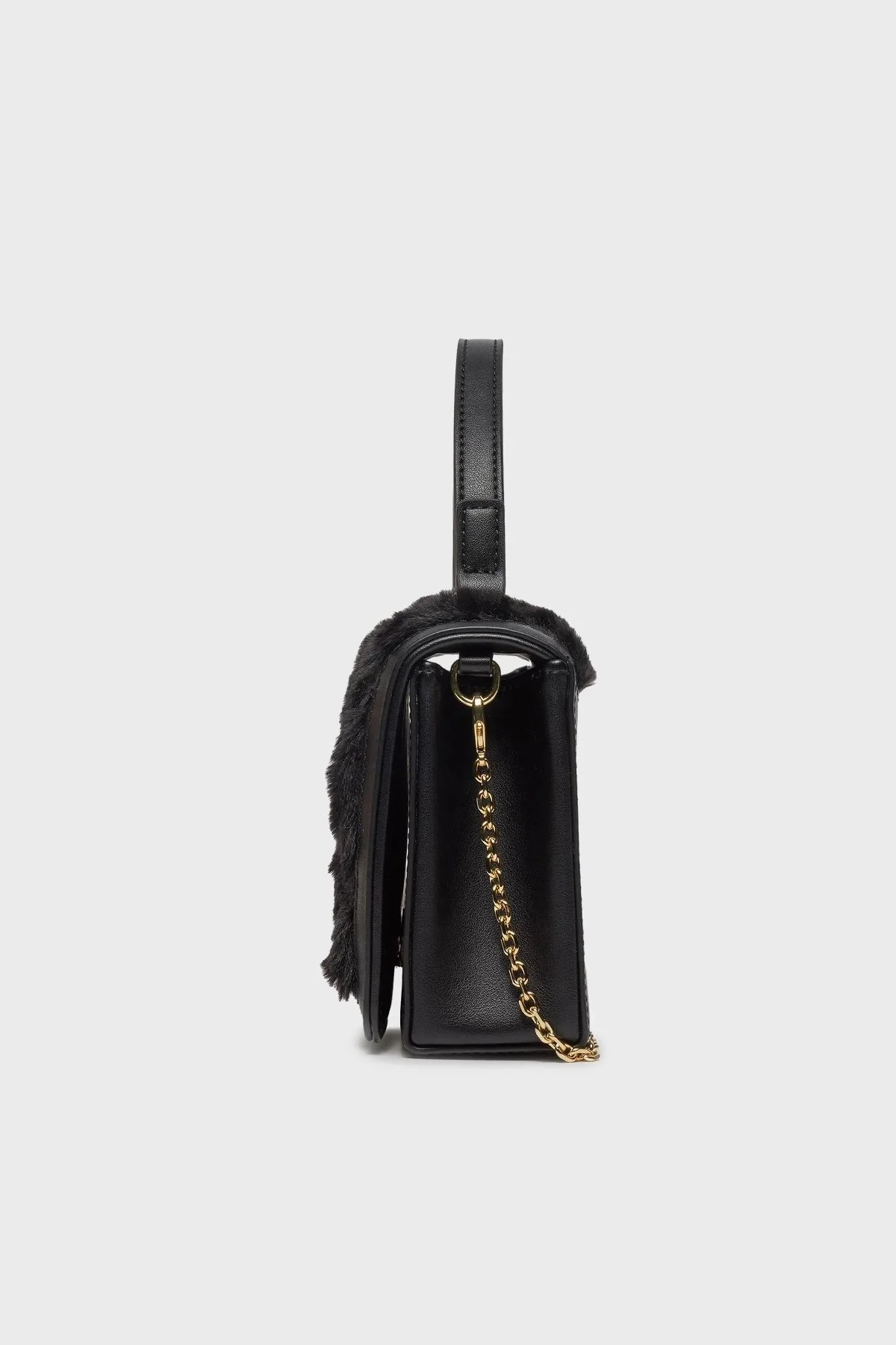 Love Moschino Logolu Peluş Detaylı Zincir Askılı Bayan Çanta JC4295PP0HKU100A SİYAH - 3