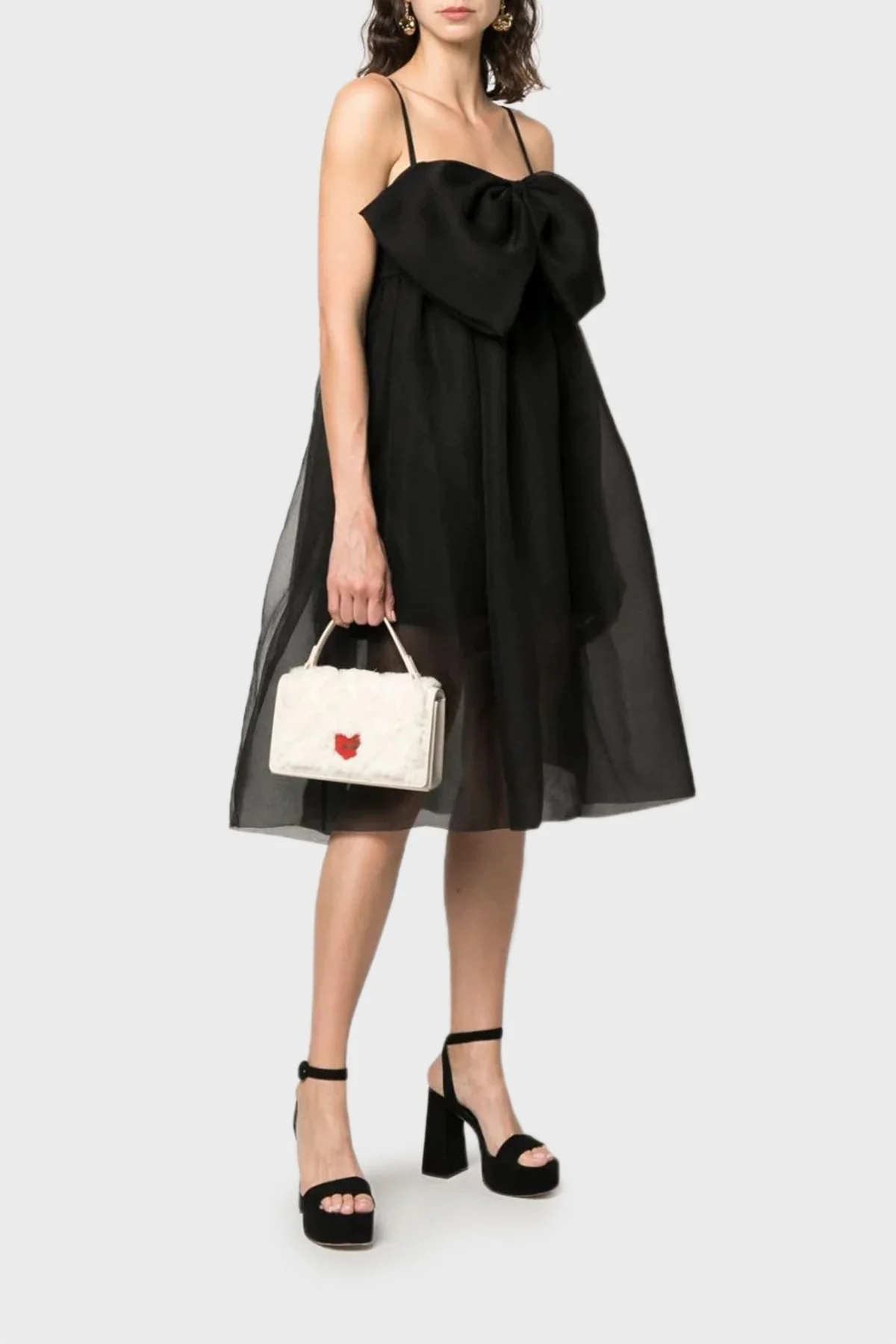 Love Moschino Logolu Peluş Detaylı Zincir Askılı Bayan Çanta JC4295PP0HKU112A EKRU - 2