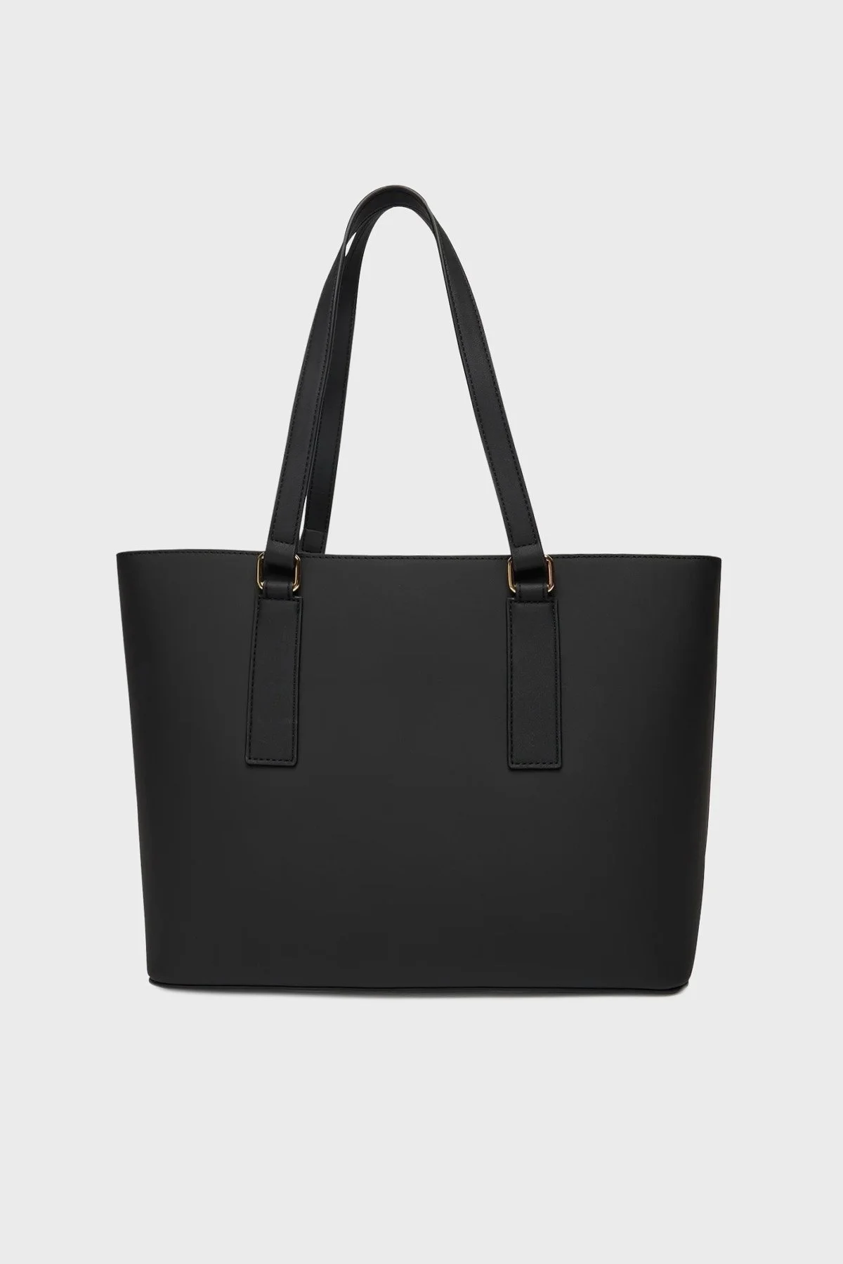 Love Moschino Logolu Sabit Çift Askılı Büyük Bayan Çanta JC4292PP1NL1500A SİYAH - 2