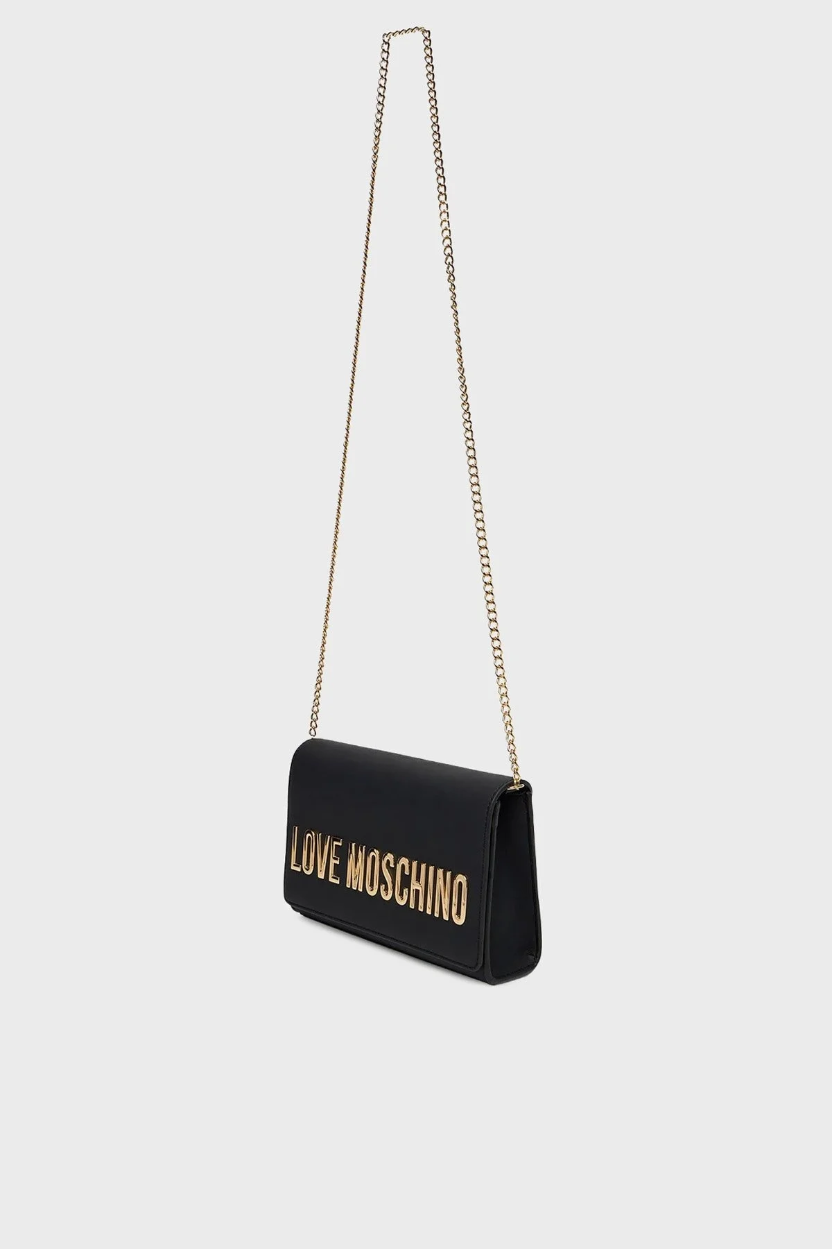 Love Moschino Logolu Sabit Zincir Askılı Bayan Çanta JC4103PP1NKD0000 SİYAH - 4