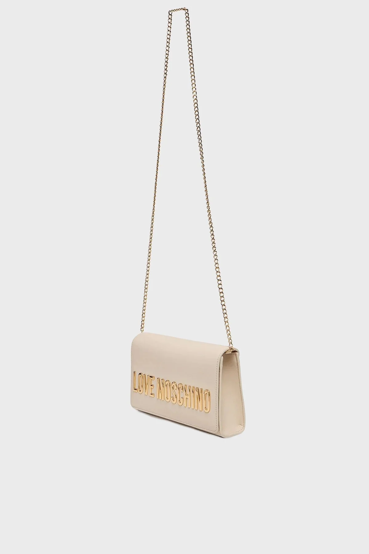 Love Moschino Logolu Sabit Zincir Askılı Bayan Çanta JC4103PP1NKD0110 BEJ - 4