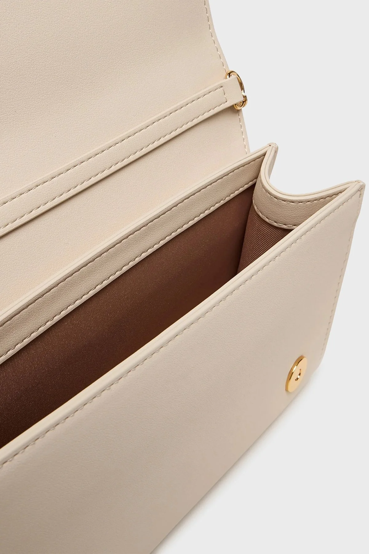 Love Moschino Logolu Sabit Zincir Askılı Bayan Çanta JC4103PP1NKD0110 BEJ - 5