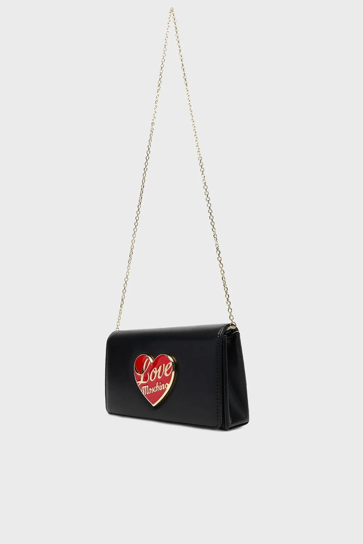 Love Moschino Logolu Sabit Zincir Askılı Mini Bayan Çanta JC4186PP1NLP0000 SİYAH - 3