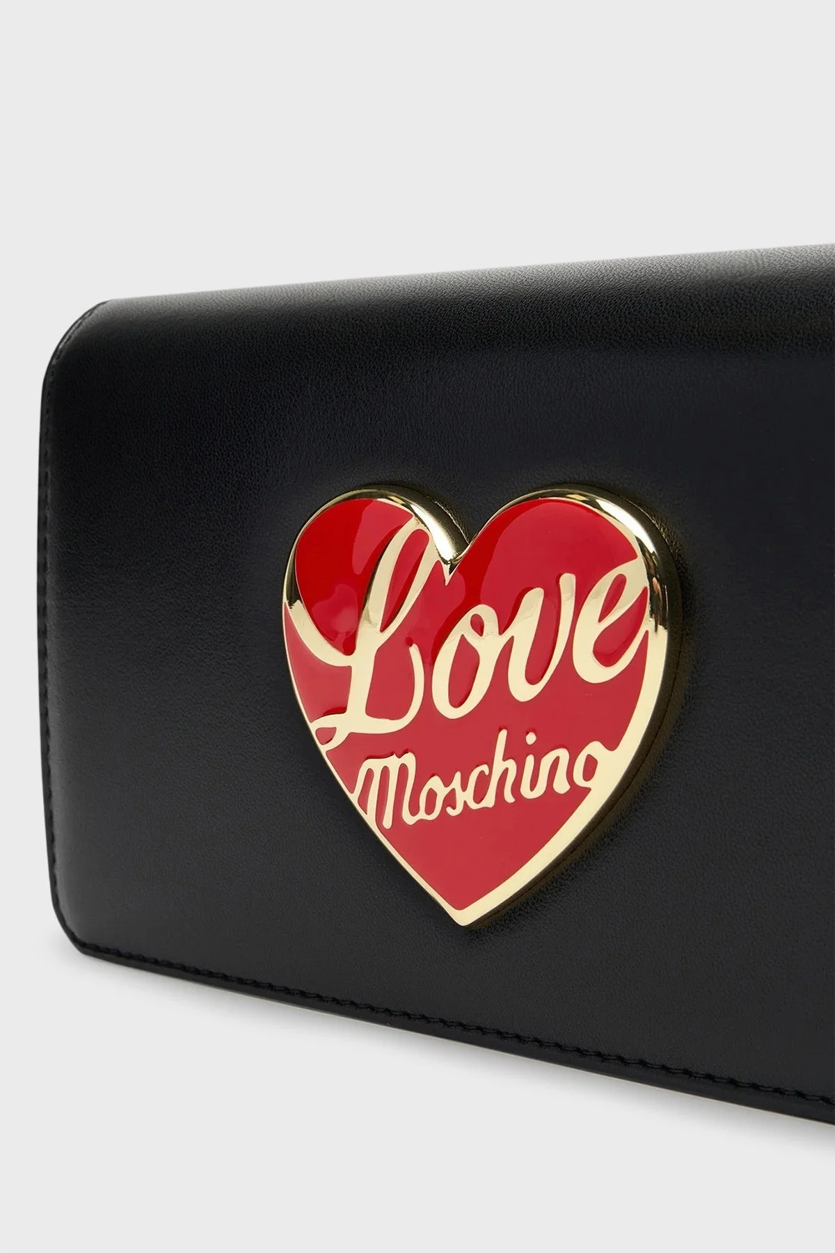 Love Moschino Logolu Sabit Zincir Askılı Mini Bayan Çanta JC4186PP1NLP0000 SİYAH - 5