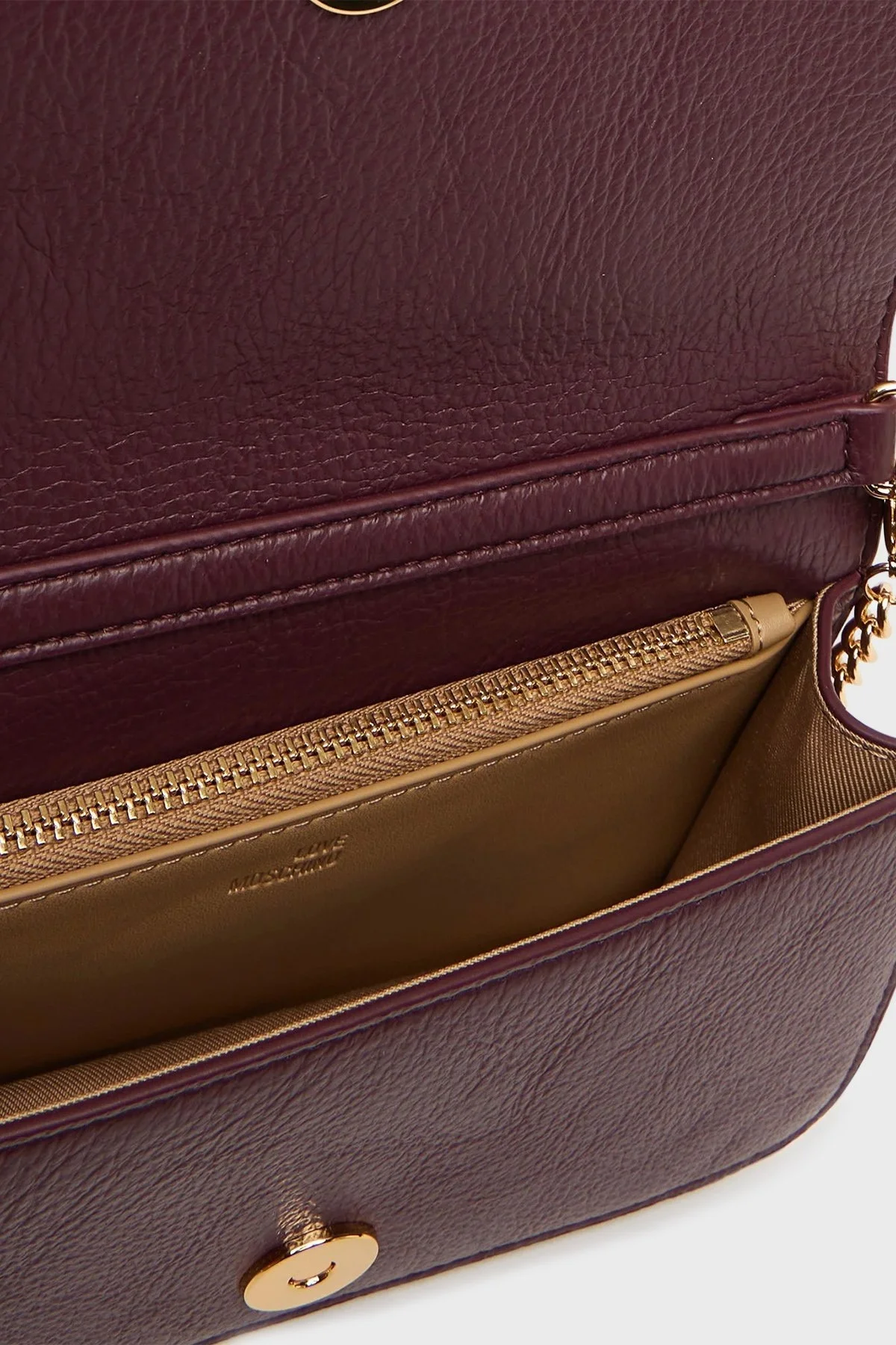 Love Moschino Logolu Sabit Zincir Askılı Portföy Bayan Cüzdan JC5602PP1NLI0552 MOR - 4