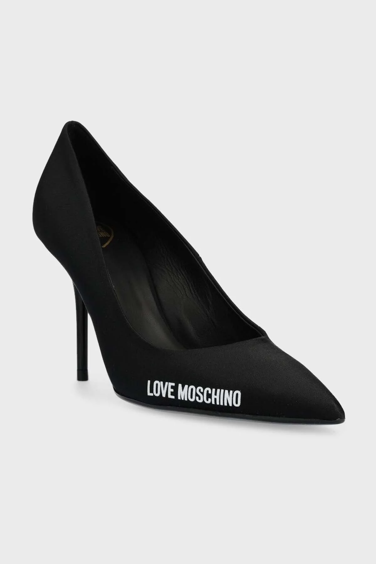 Love Moschino Logolu Sivri Burun Topuklu Bayan Ayakkabı JA10089G0GIM0000 SİYAH - 2