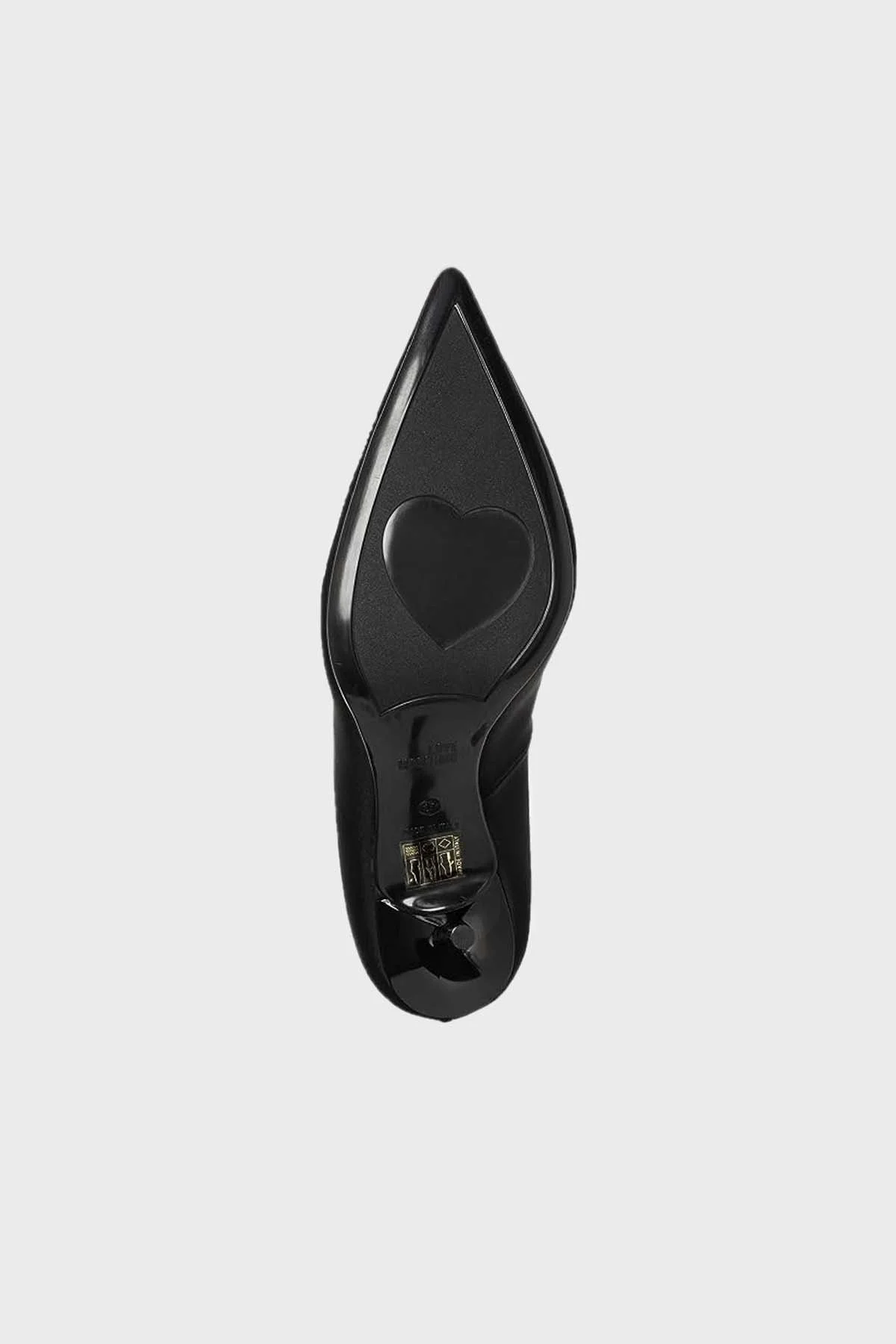 Love Moschino Logolu Sivri Burun Topuklu Bayan Ayakkabı JA10089G0GIM0000 SİYAH - 5