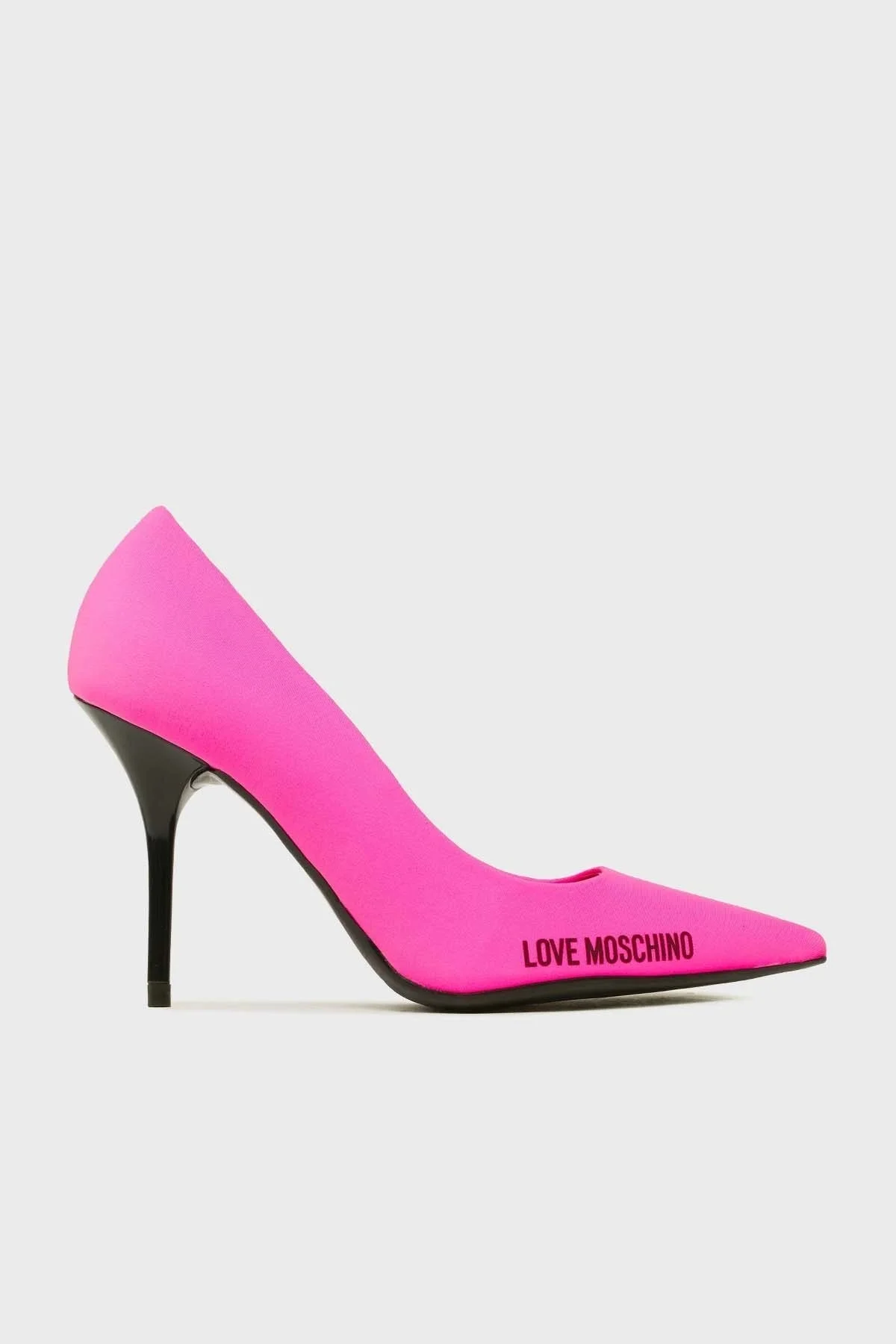 Love Moschino Logolu Sivri Burun Topuklu Bayan Ayakkabı JA10089G1GIM5604 FUŞYA - 1