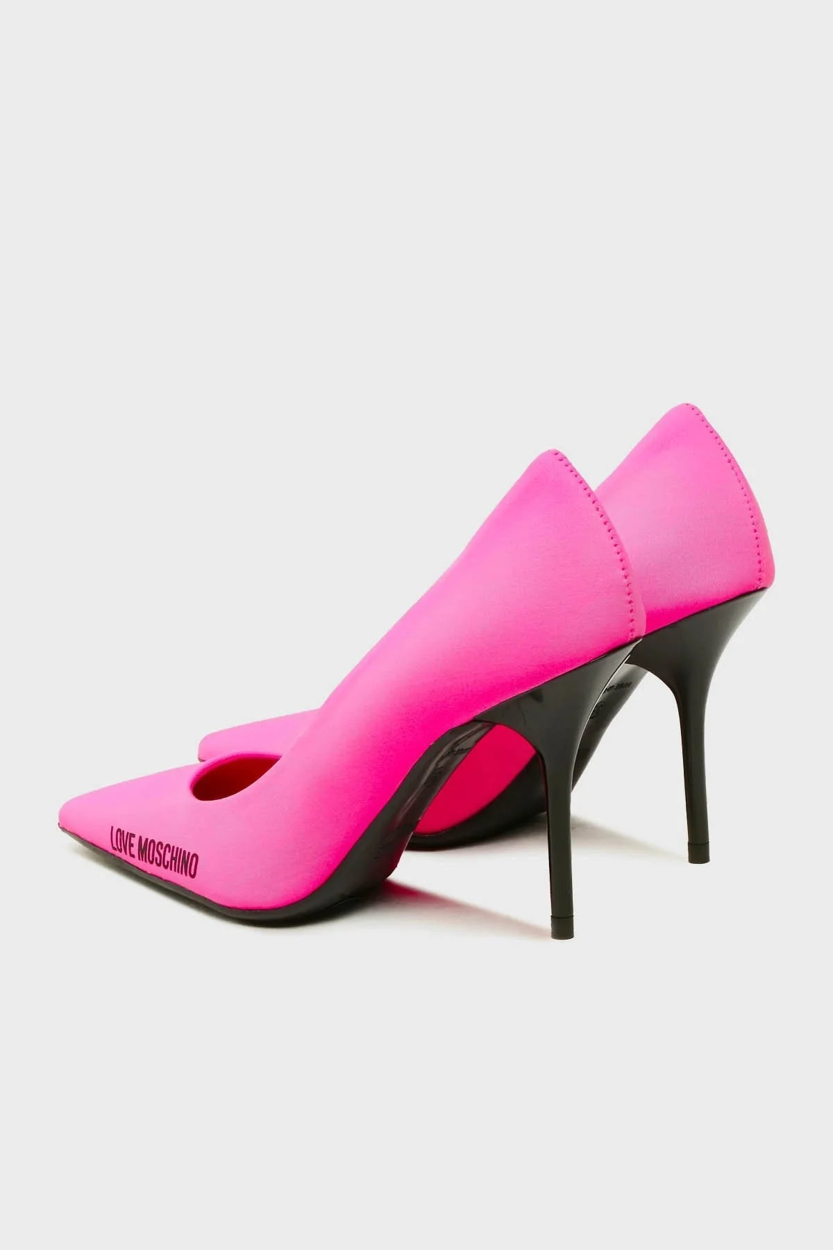 Love Moschino Logolu Sivri Burun Topuklu Bayan Ayakkabı JA10089G1GIM5604 FUŞYA - 3