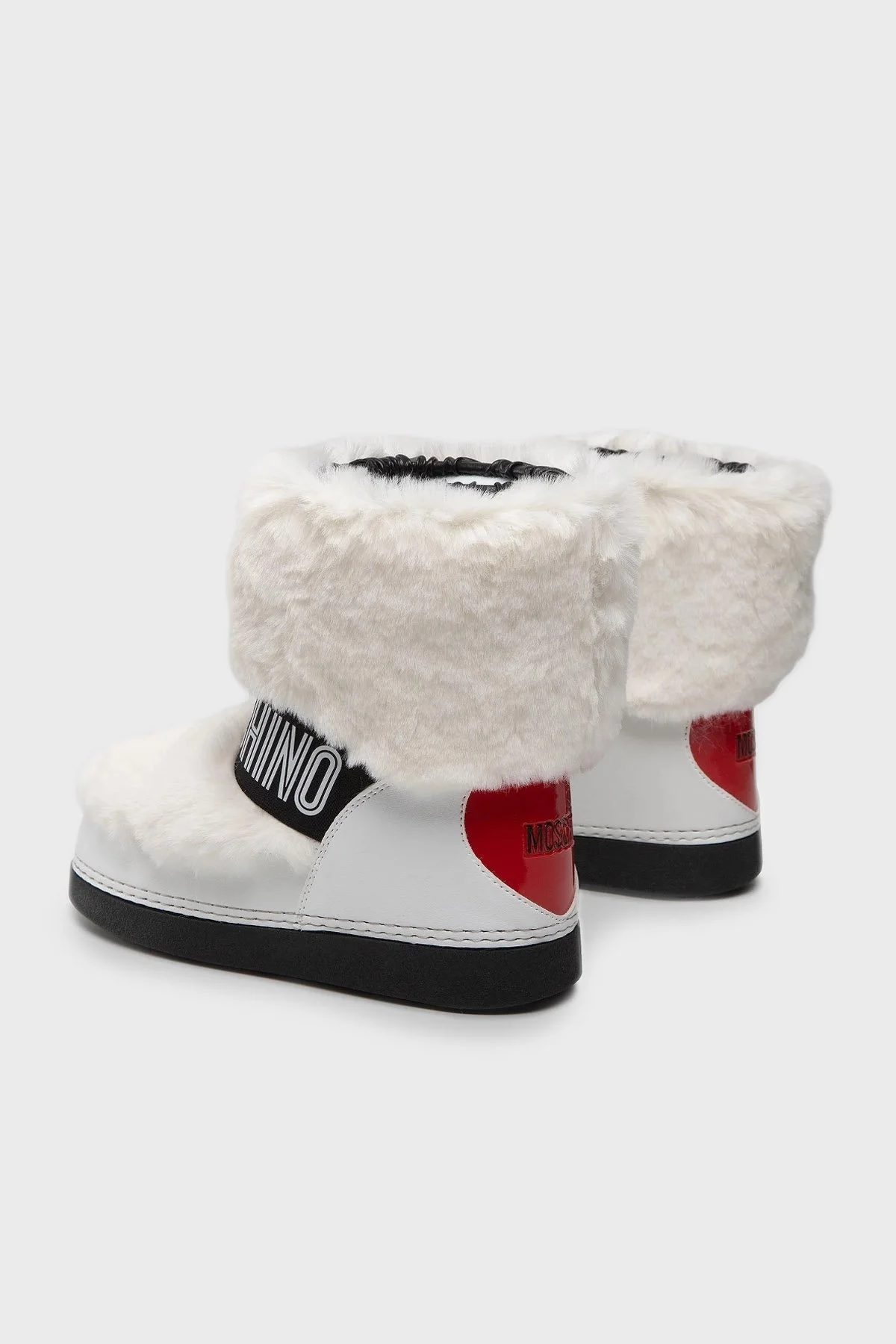 Love Moschino Logolu Suni Kürklü Bayan Kar Botu JA24422G0FIT210A BEYAZ - 3