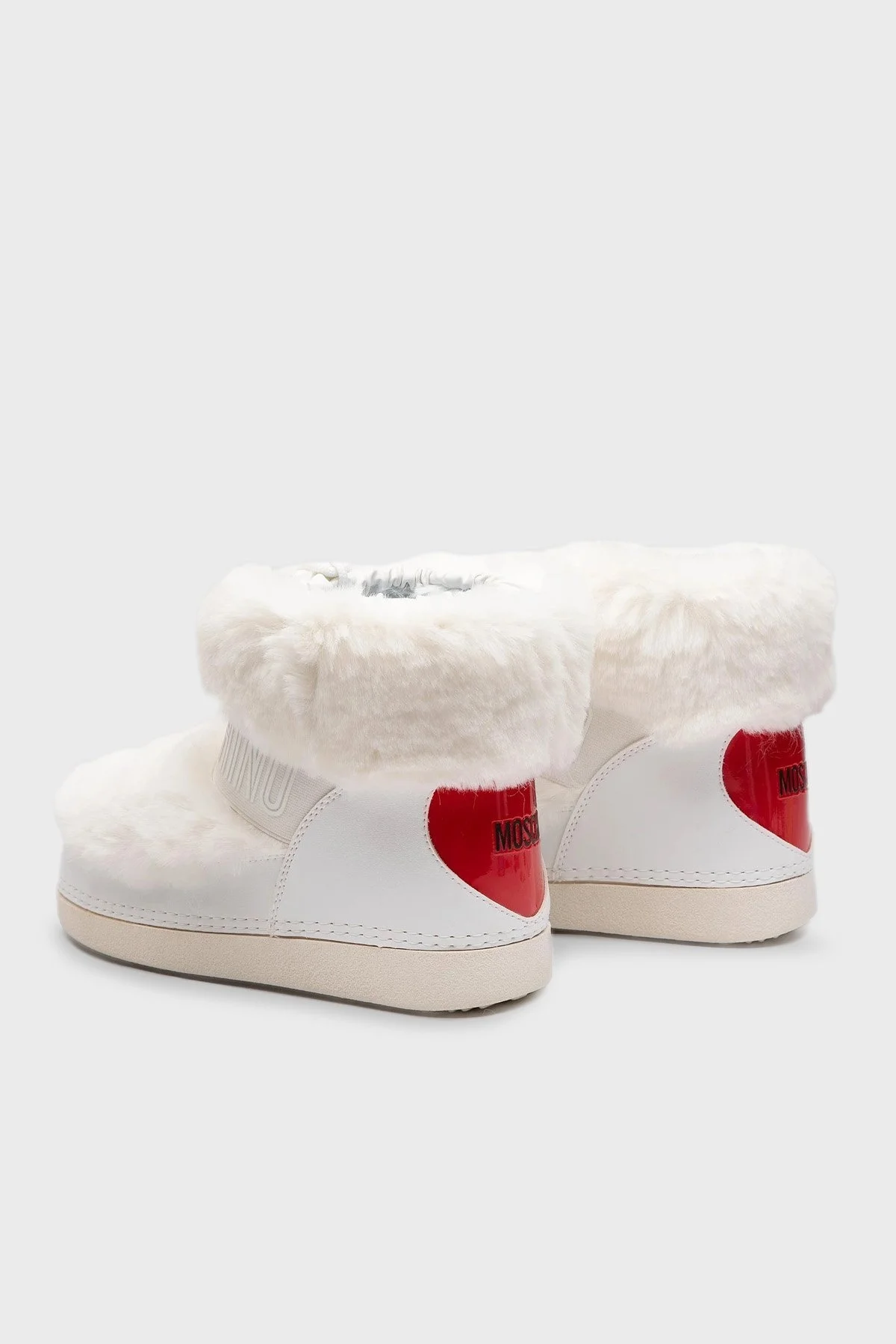 Love Moschino Logolu Suni Kürklü Bayan Kar Botu JA24432G0FIT2100 BEYAZ - 3