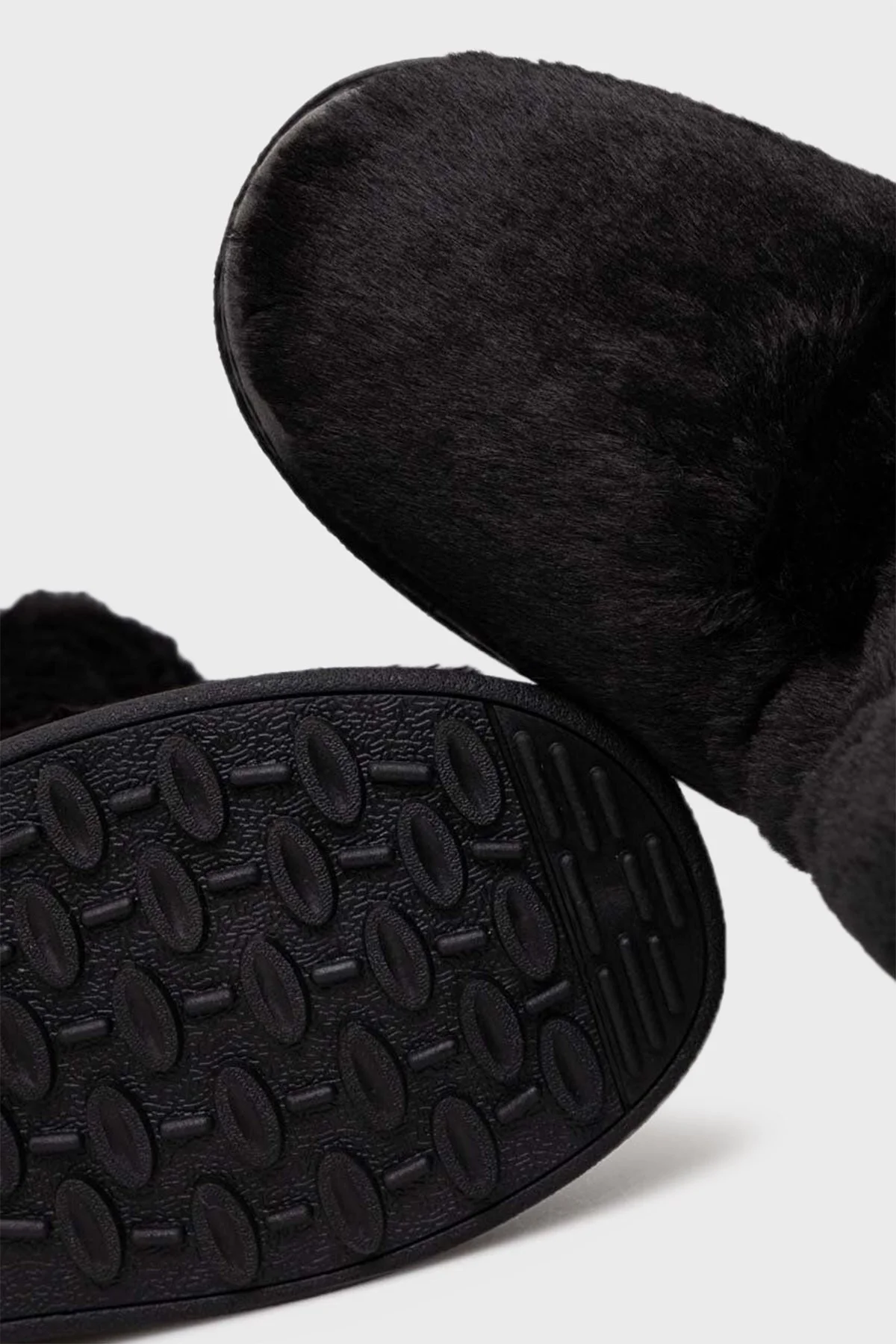Love Moschino Logolu Suni Kürklü Yalıtımlı Su Geçirmez Bayan Kar Botu JA24172G0HJW0000 SİYAH - 5