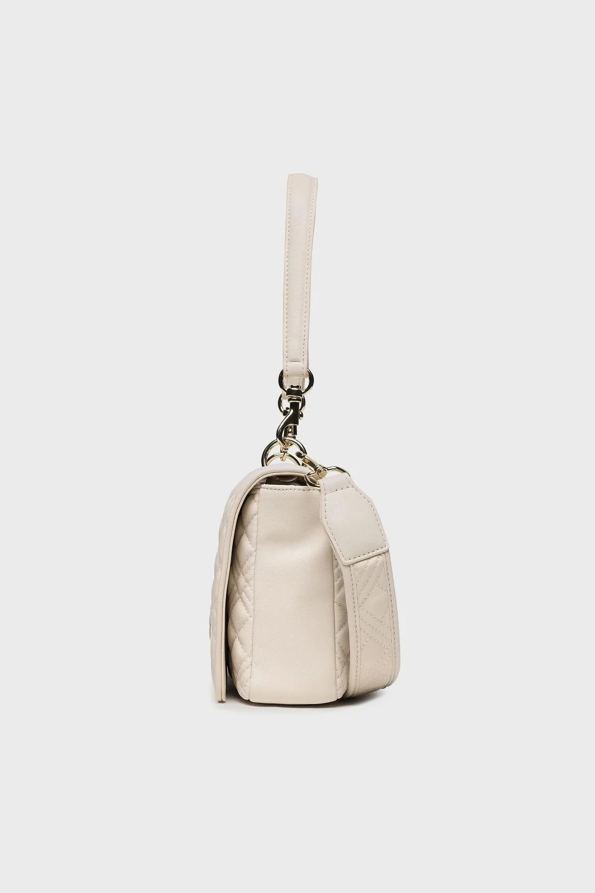 Love Moschino Logolu Suya Dayanıklı Ayarlanabilir Çapraz Omuz Askılı Bayan Çanta JC4062PP1HLA0110 EKRU - 3